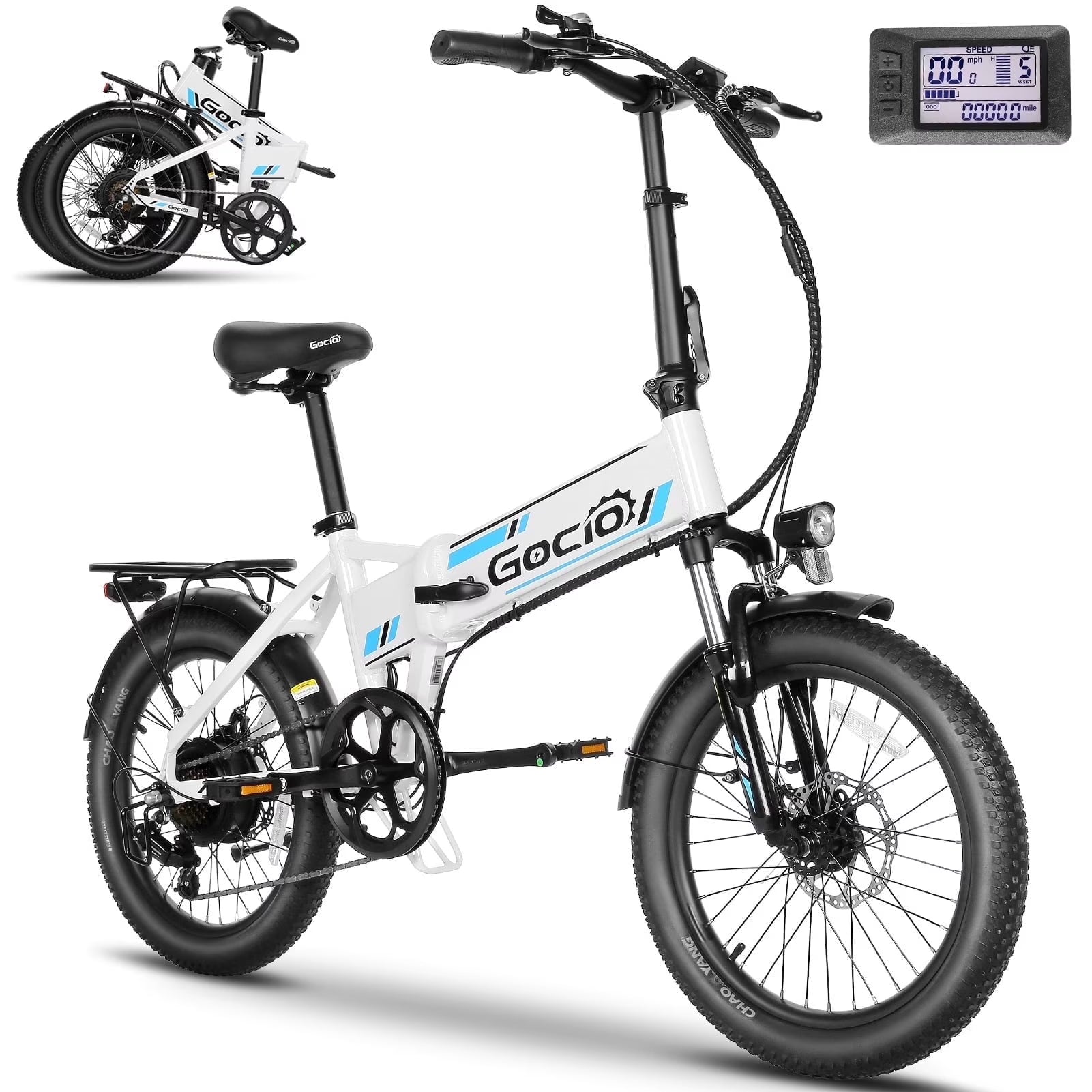 Gocio Foldable Electric Bike for Adults, Peak 750W Electric Mountain Bicycles - Product image 1