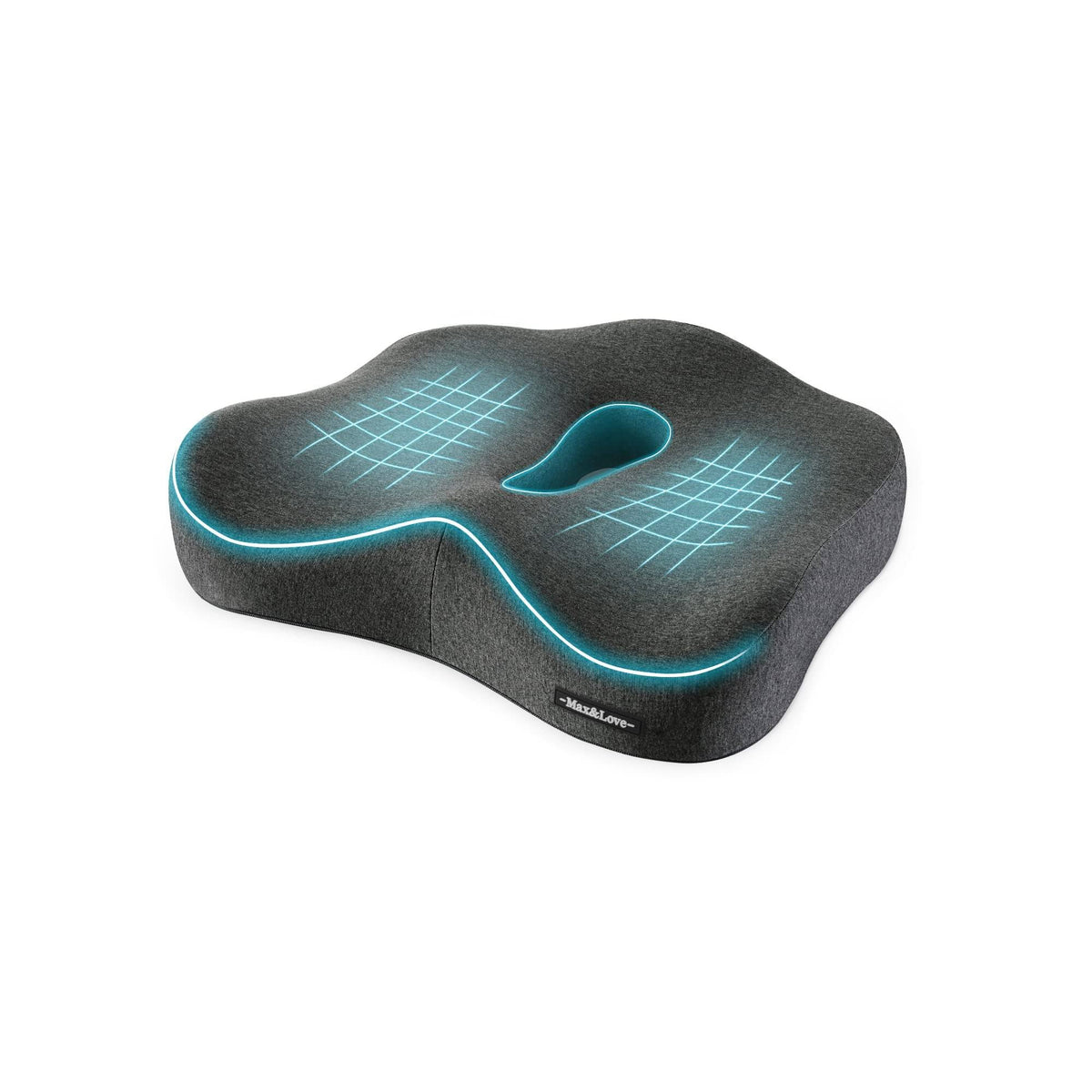 Max&Love Memory Foam Seat Chair Cushion for Relieves Back Sciatica Pain Tailbone Pain Coccyx Degenerating - Product image 1