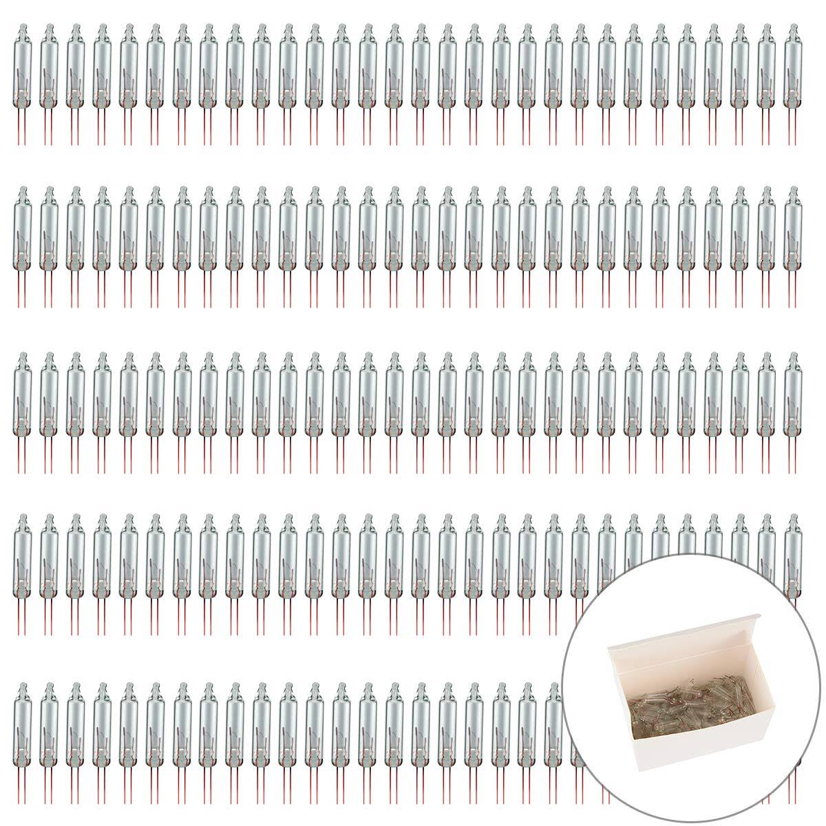 Blue_Stone Christmas Replacement Mini Light Bulbs 2.5 V 0.17 A Clear Glass Bulbs for Christmas Trees - Product image 1