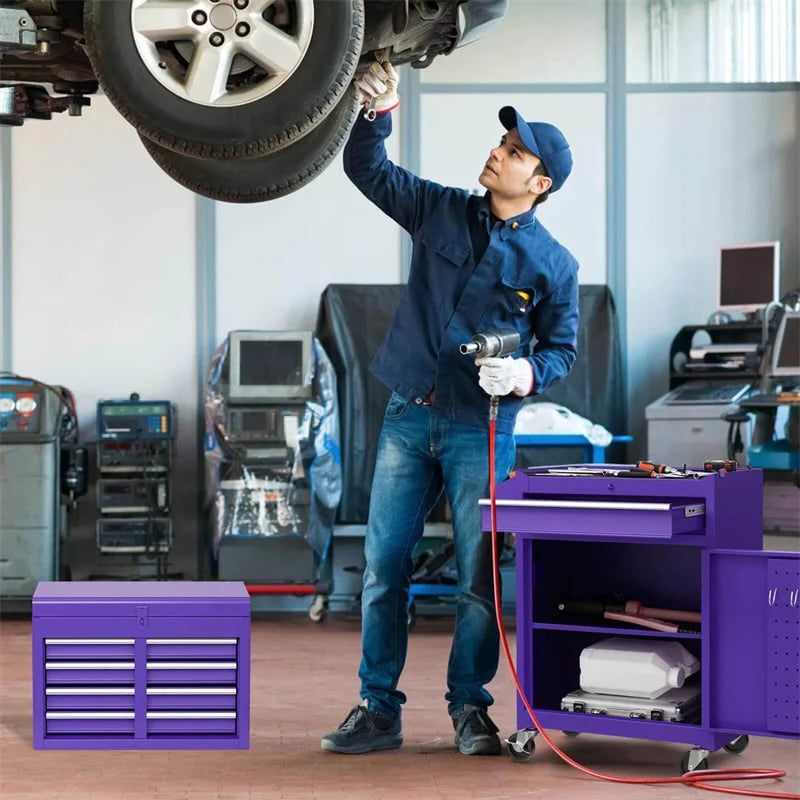 2-in-1 Rolling Tool Chest, 5-Drawer Tool Storage Cabinet with Wheels, Adjustable Shelf - Product image 93