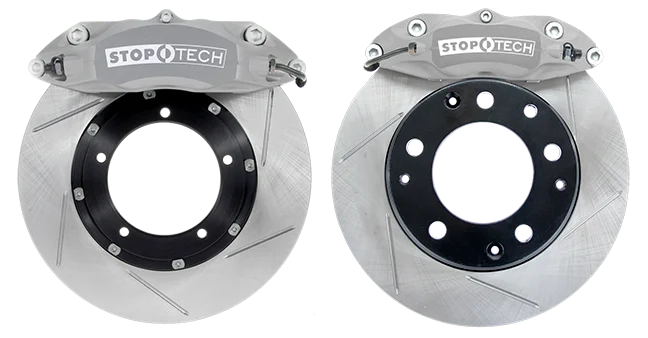 StopTech 84-89 Porsche 911 Level 1 Street Rear BBK with Anodized ST42 Calipers 290x24 Slotted Rotors