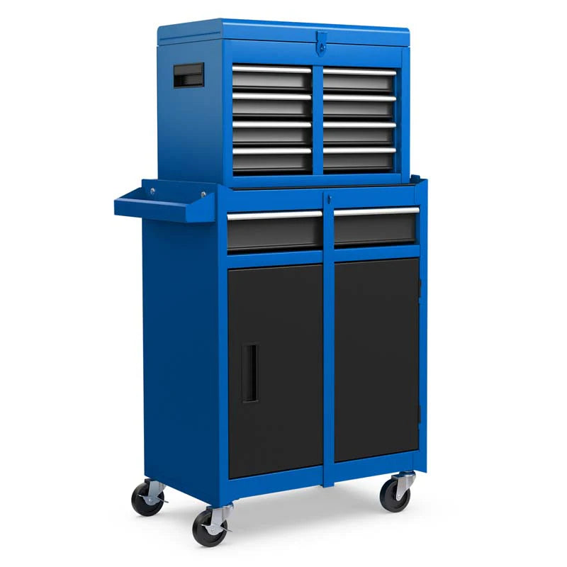 2-in-1 Rolling Tool Chest, 5-Drawer Tool Storage Cabinet with Wheels, Adjustable Shelf - Product image 25