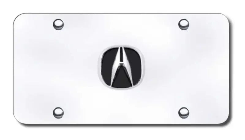 ACU.CC Automotive Gold License Plate Chrome Acura Logo