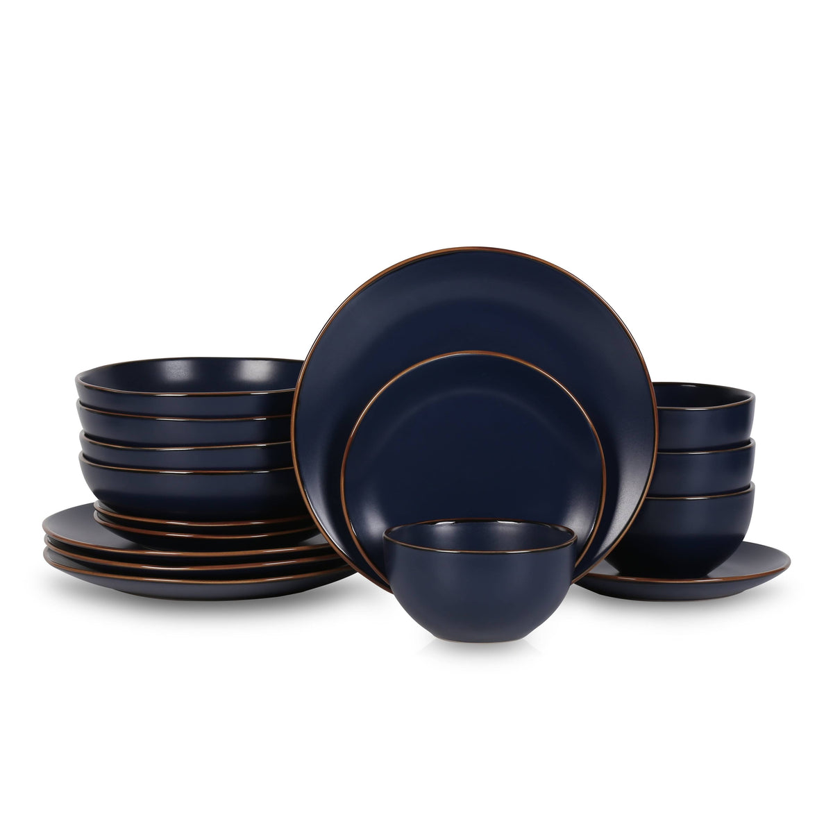 Stone Lain Brasa 16-Piece Dinnerware Set Stoneware, Green - Product image 1