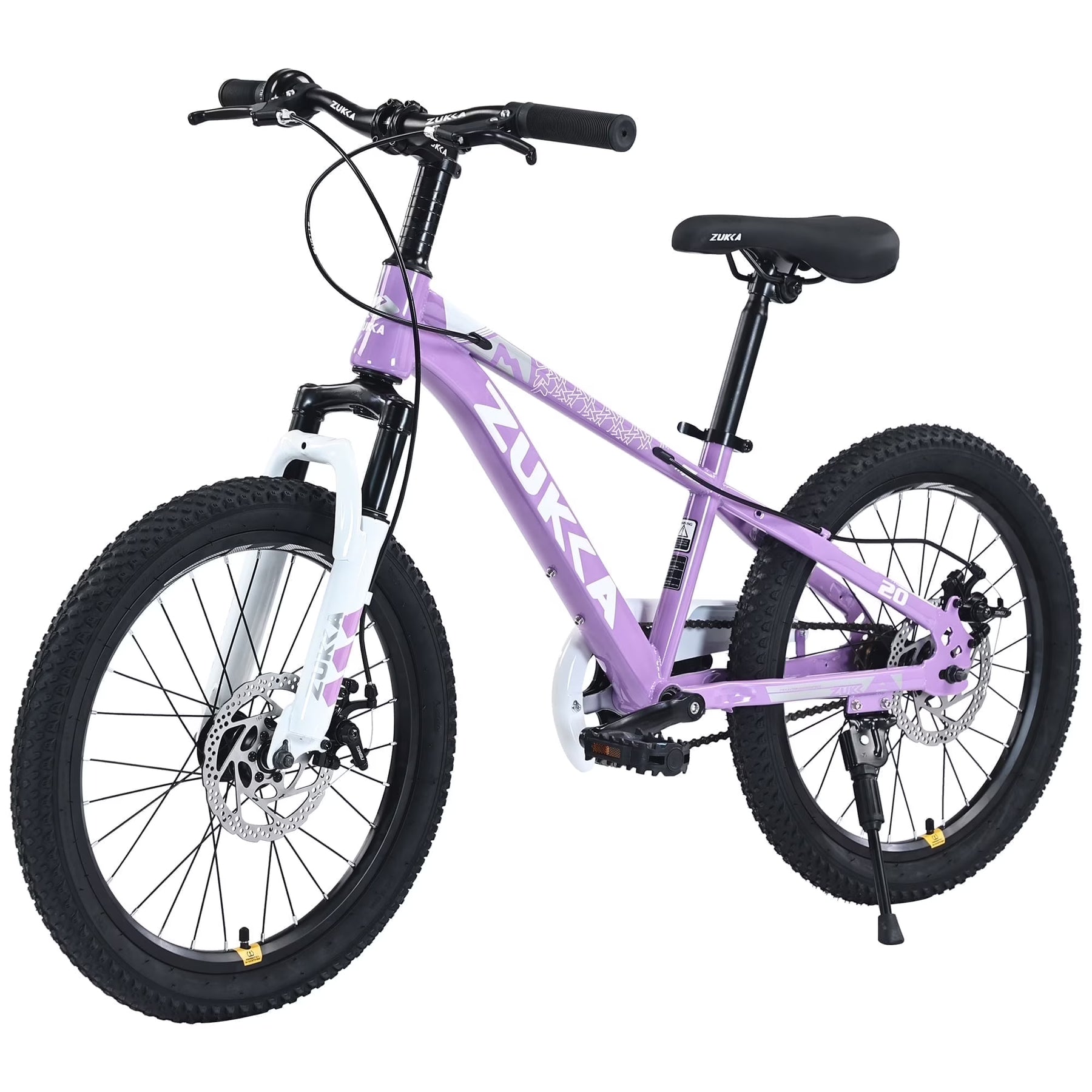 Zukka 20 in Kids Mountain Bike Steel Frame Hardtail Bicycle for Child Aged 7 - 10 Years Pink - Product image 8