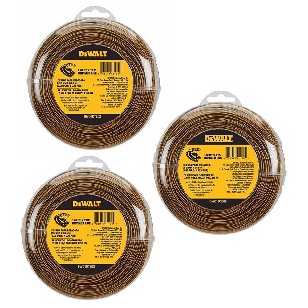 DeWalt 3 Pack of Genuine OEM Replacement Trimmer Line #DWO1DT802-3PK - Product image 1