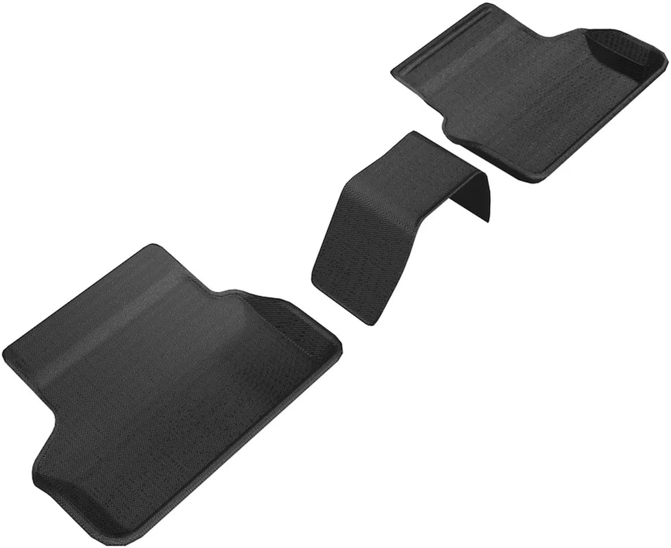 3D MAXpider L1BM08421509 - 2017-2020 BMW 5 Series G30/G31 Kagu 2nd Row Floormats - Black