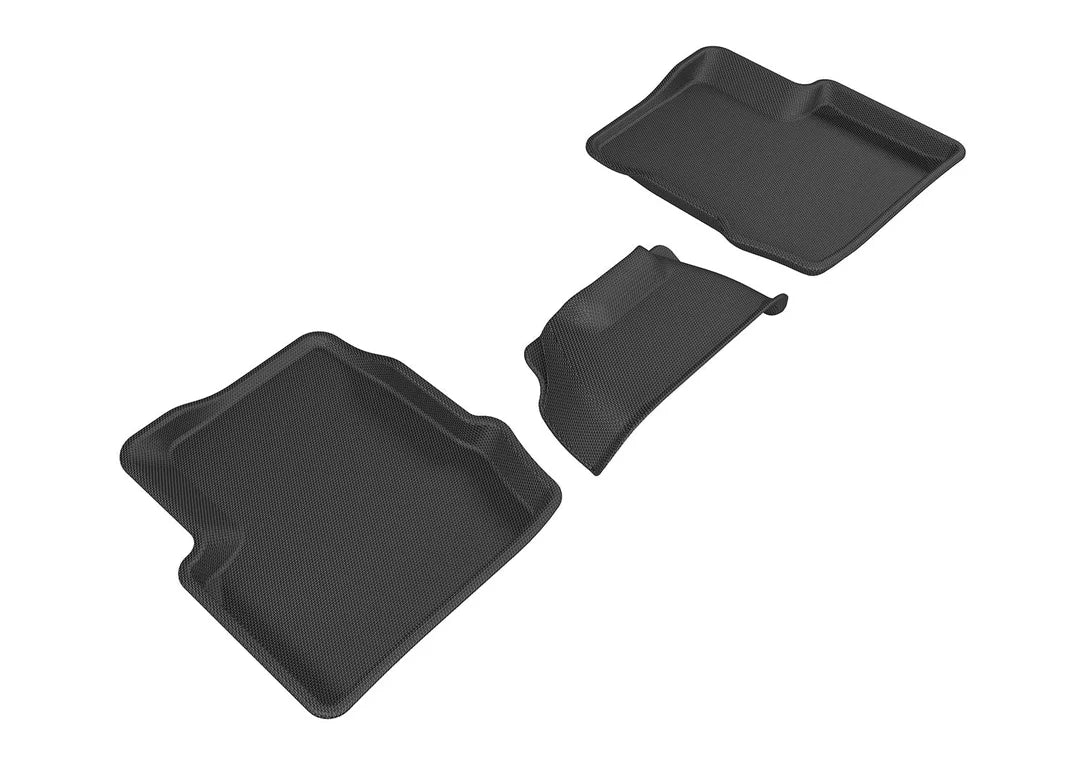 3D MAXpider L1FA00521509 - 2015-2019 Fiat 500X Kagu 2nd Row Floormats - Black