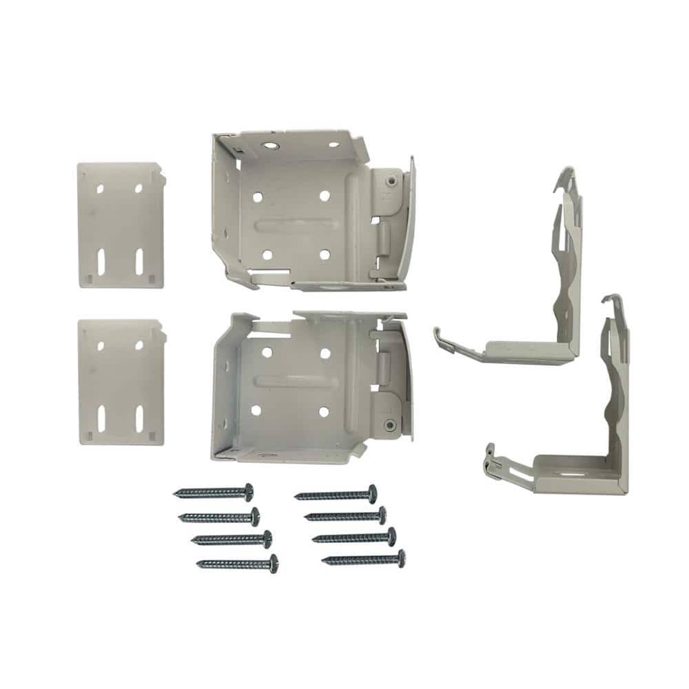 Home Decorators Collection 10793478577484 2 in. and 2.5 in. Cordless Faux Wood Side Mounting Bracket Set in - Product image 1