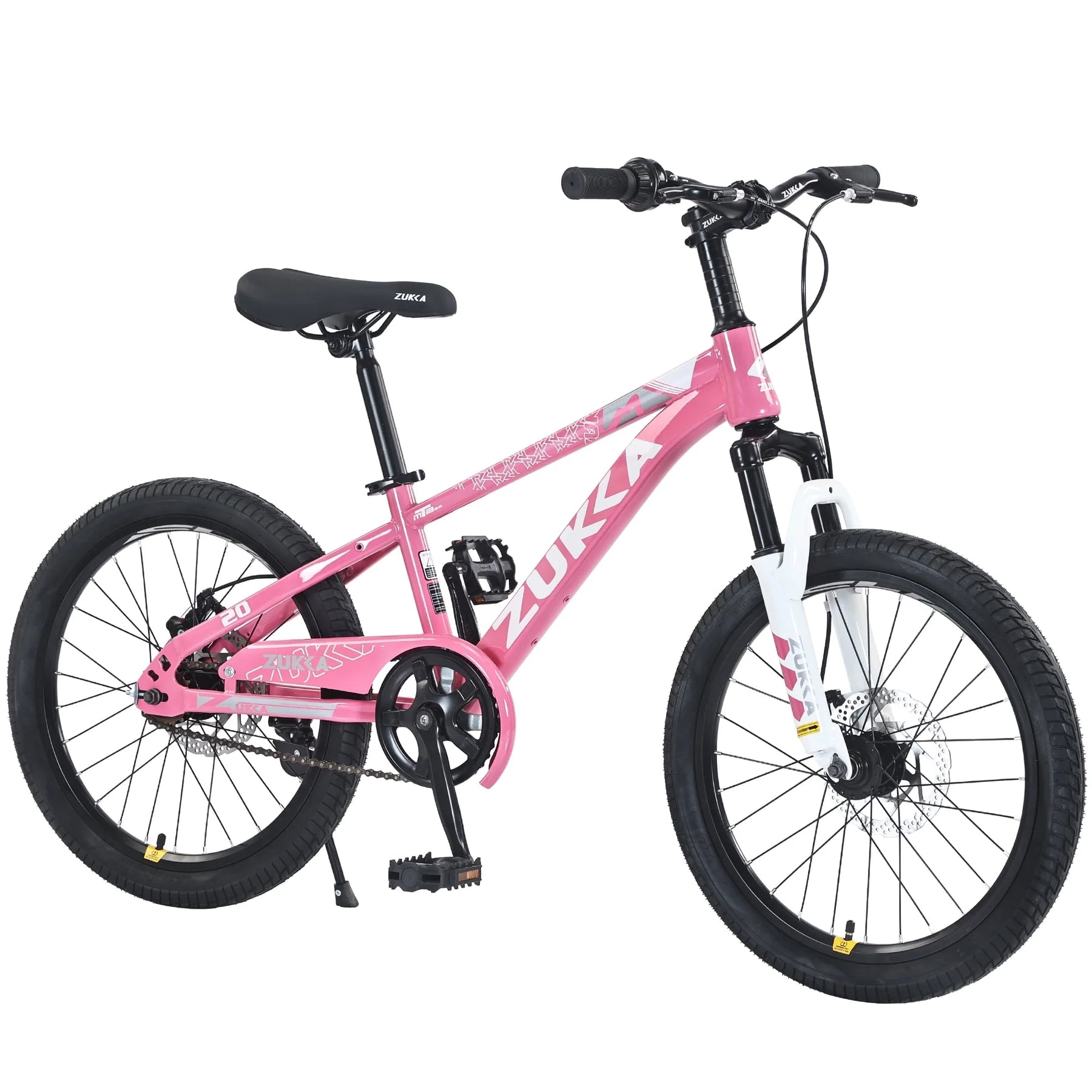 Zukka 20 in Kids Mountain Bike Steel Frame Hardtail Bicycle for Child Aged 7 - 10 Years Pink - Product image 6