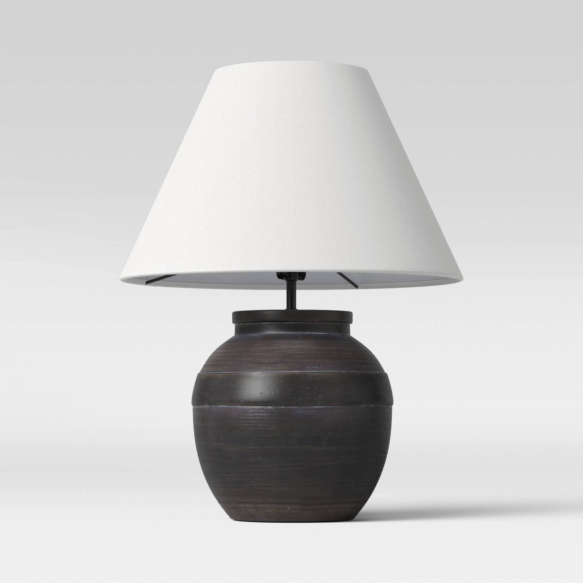 Large Ceramic Table Lamp Black (Includes LED Light Bulb) - Threshold - Product image 1
