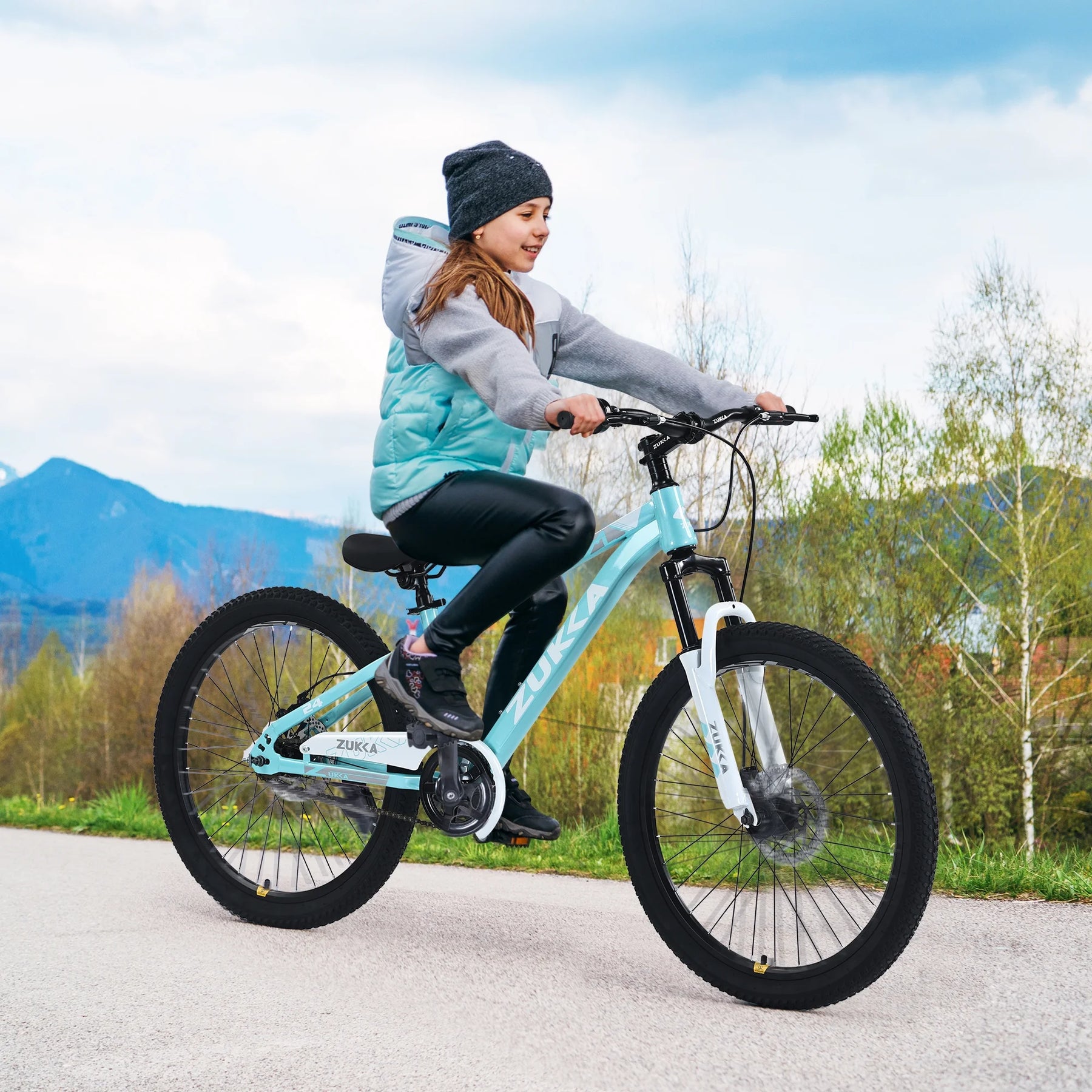Zukka 20 in Kids Mountain Bike Steel Frame Hardtail Bicycle for Child Aged 7 - 10 Years Pink - Product image 14