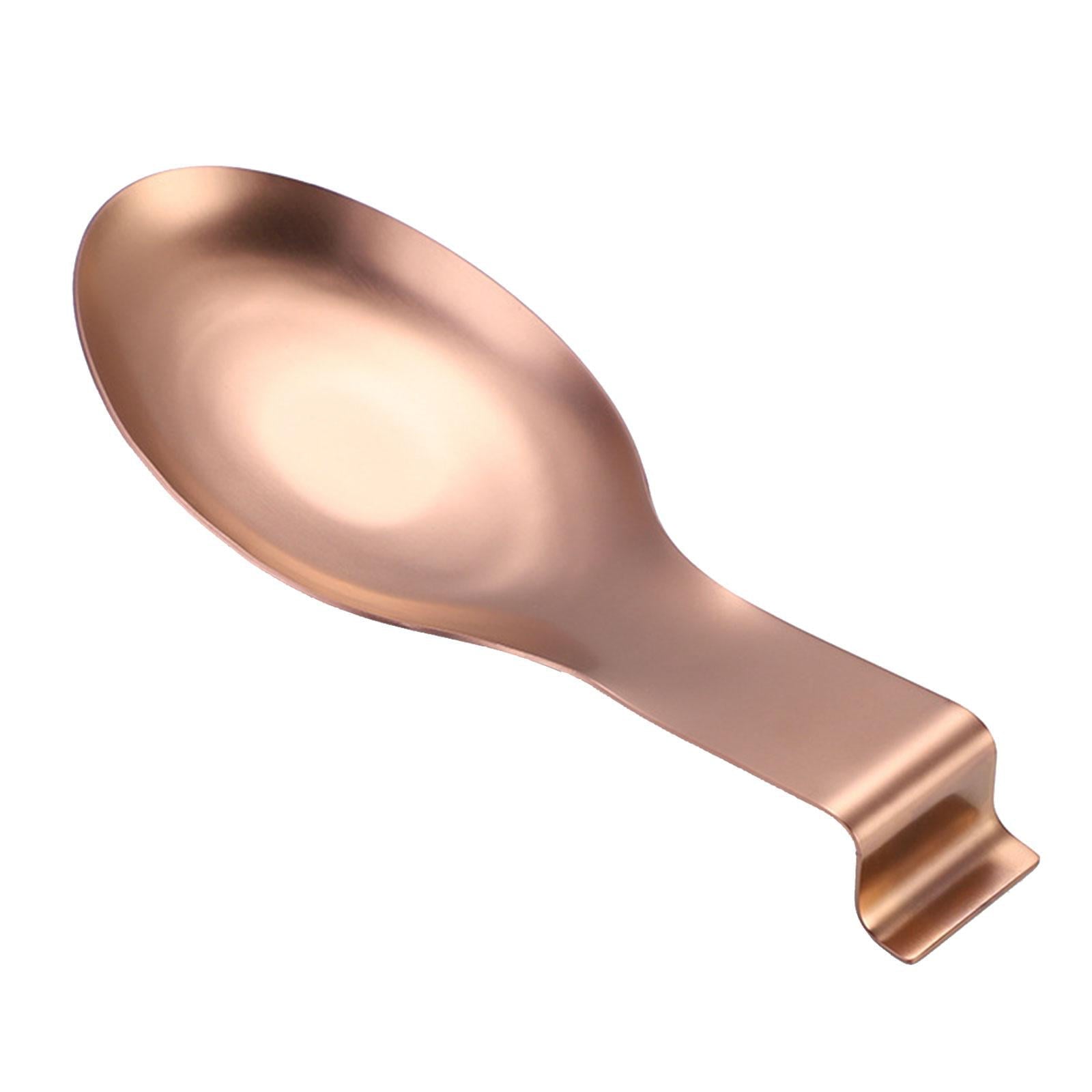 Holder Kitchen Utensils Accs Spoon Rest for Bar Coffee Station Cooking Rose Gold - Product image 4