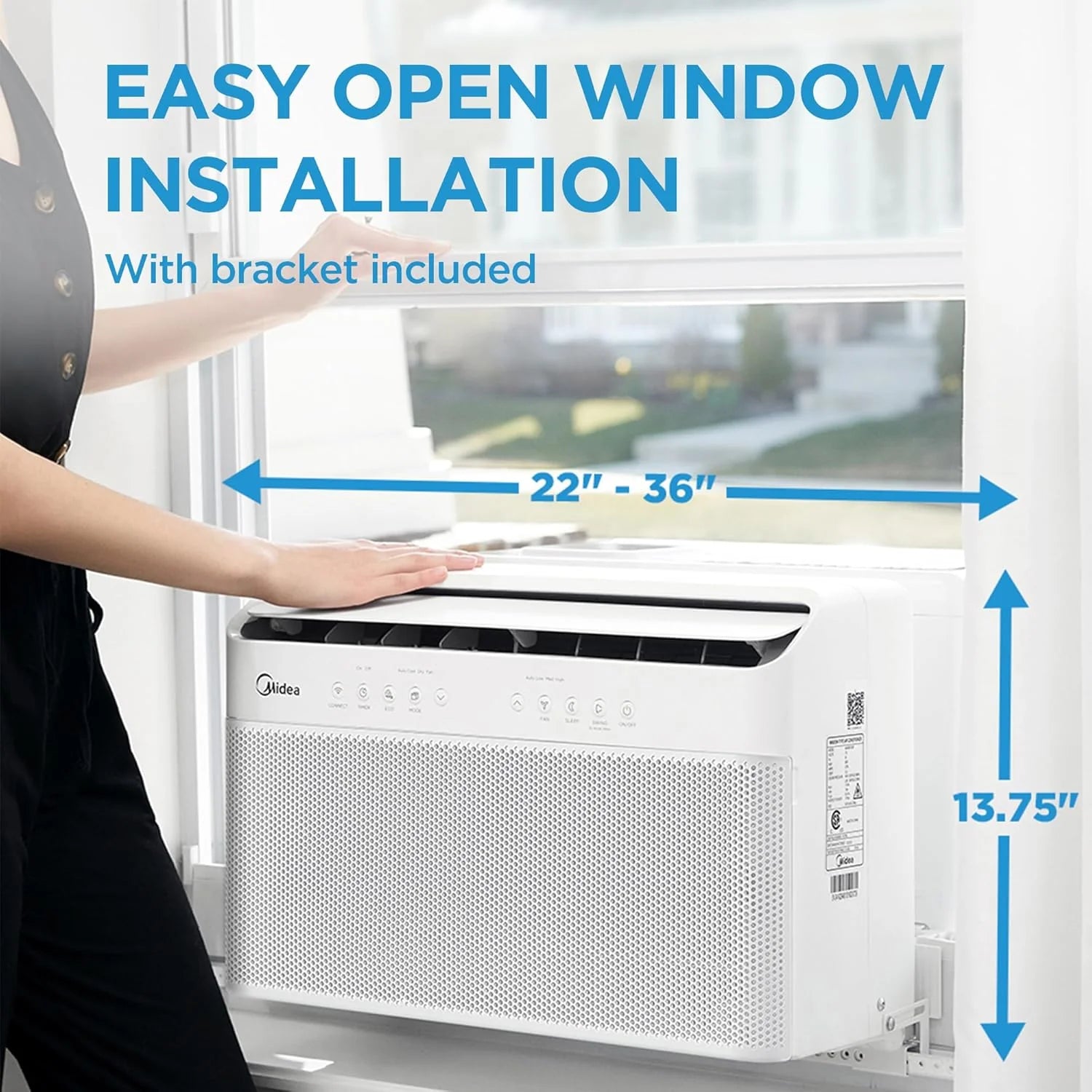 8, 000 BTU U-Shaped Smart Inverter Air Conditioner C Cools up to 350 Sq. Ft - Product image 2