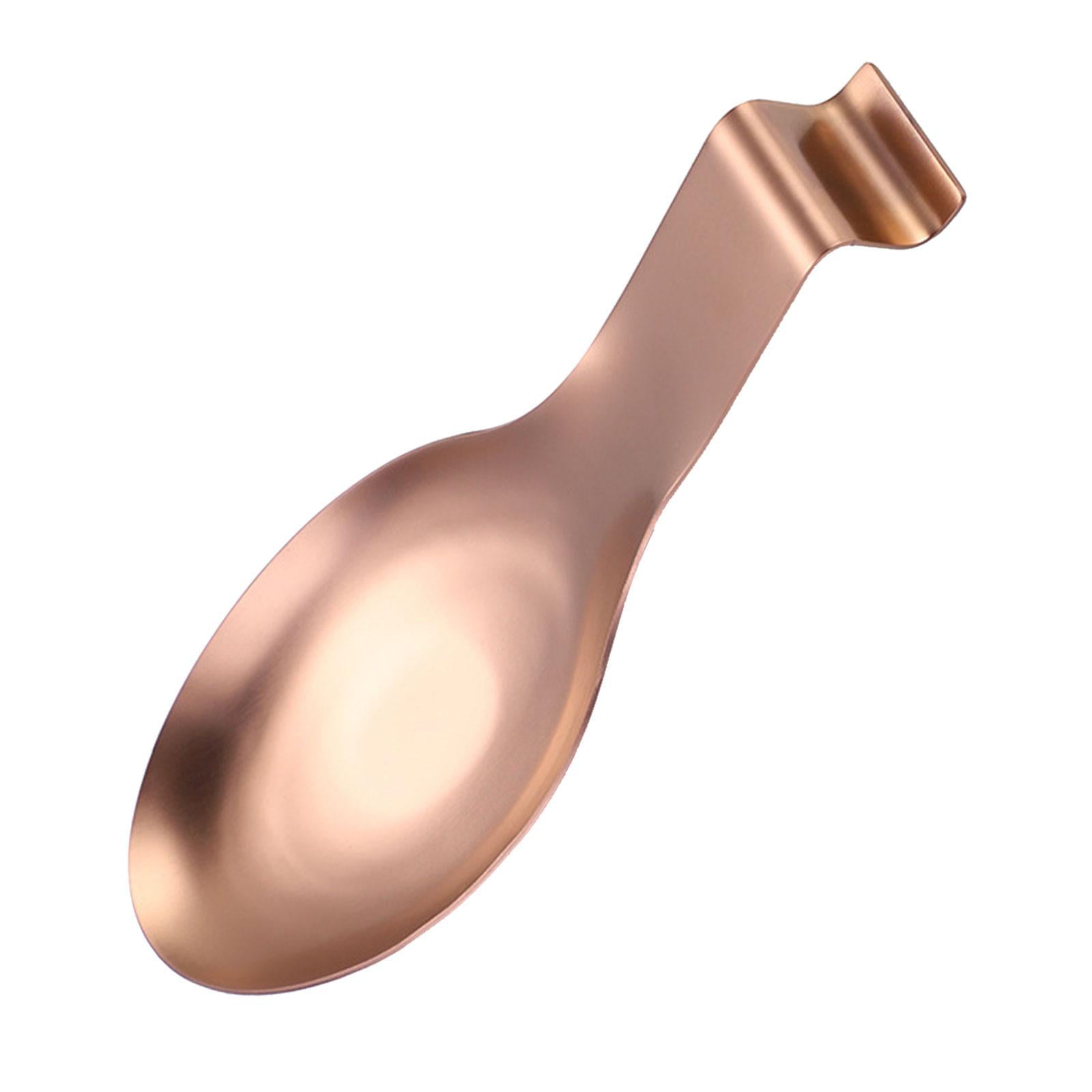 Holder Kitchen Utensils Accs Spoon Rest for Bar Coffee Station Cooking Rose Gold - Product image 3