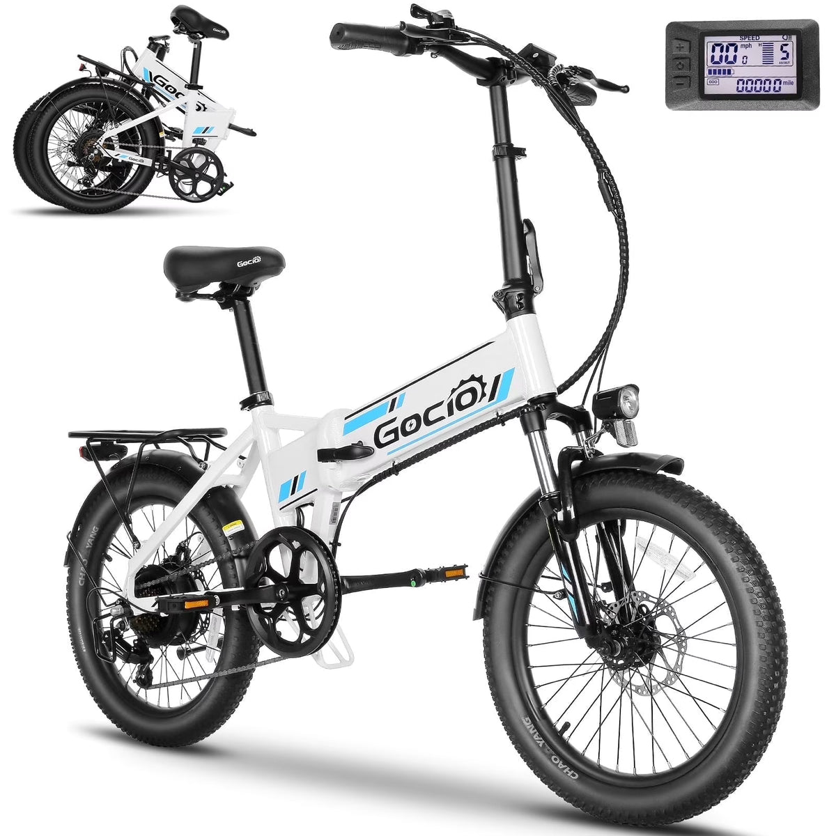 Gocio Foldable Electric Bike for Adults, Peak 750W Electric Mountain Bicycles - Product image 1