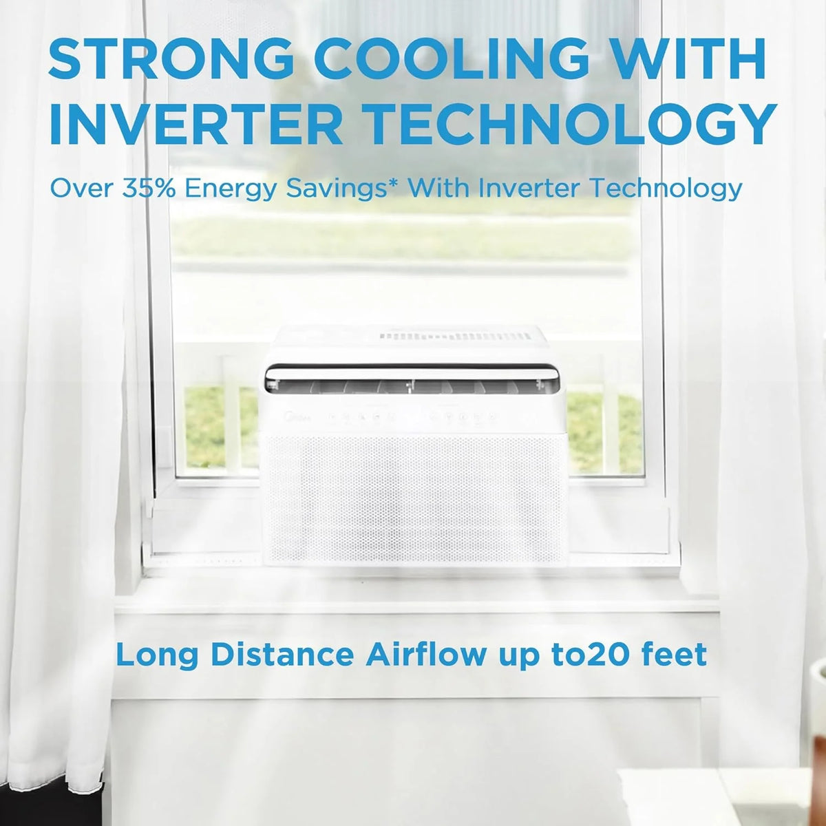8, 000 BTU U-Shaped Smart Inverter Air Conditioner C Cools up to 350 Sq. Ft - Product image 5