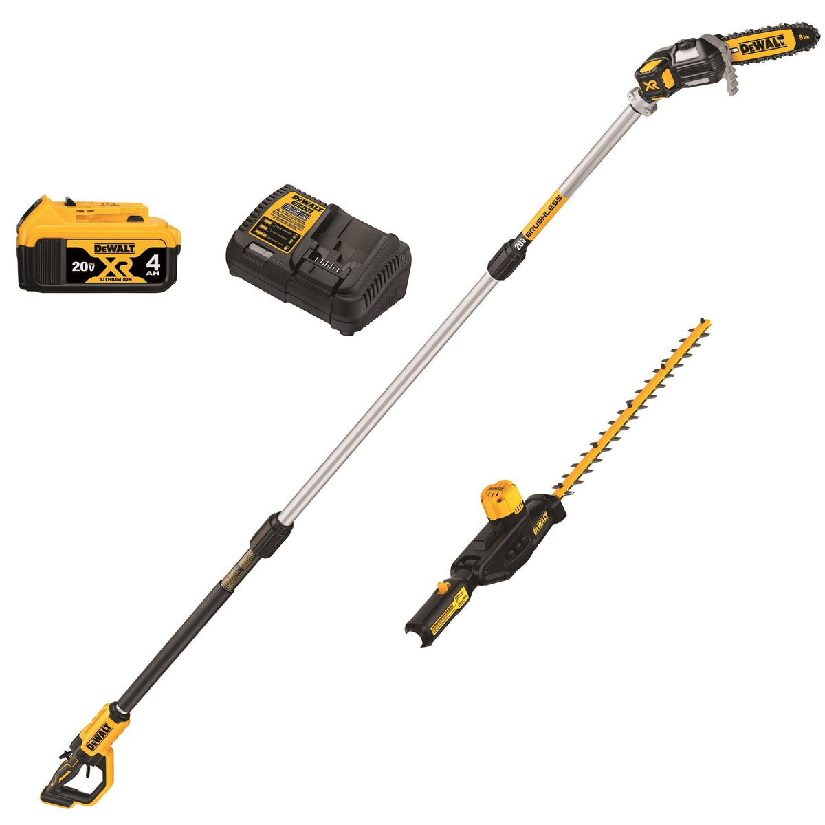 DeWalt DCKO86M1 20V MAX* Cordless Pole Saw and Pole Hedge Trimmer Combo Kit - Product image 1