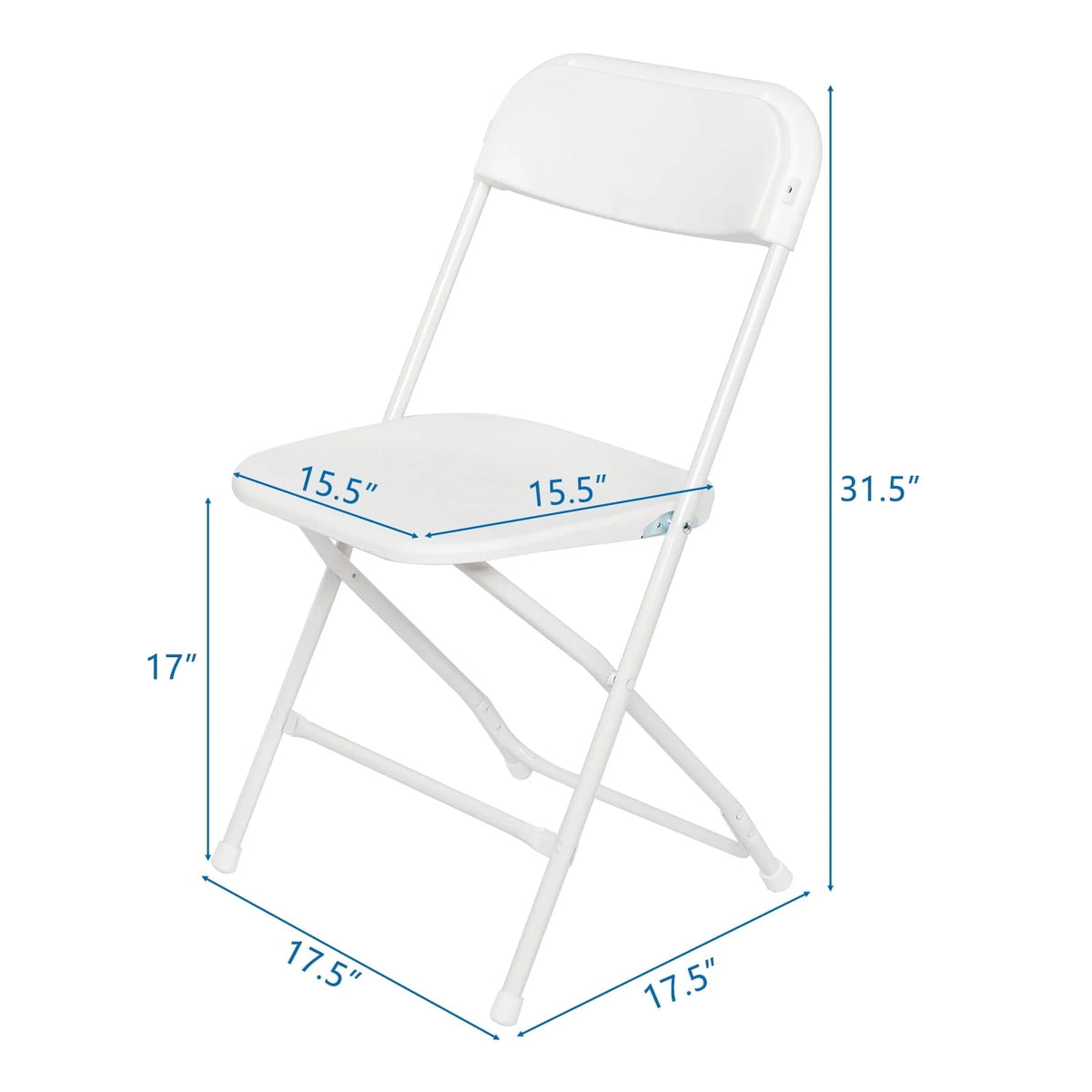 Ubesgoo 10 Packs Plastic Folding Chairs Wedding Banquet Seat Party Event Chair for Adults - Product image 7