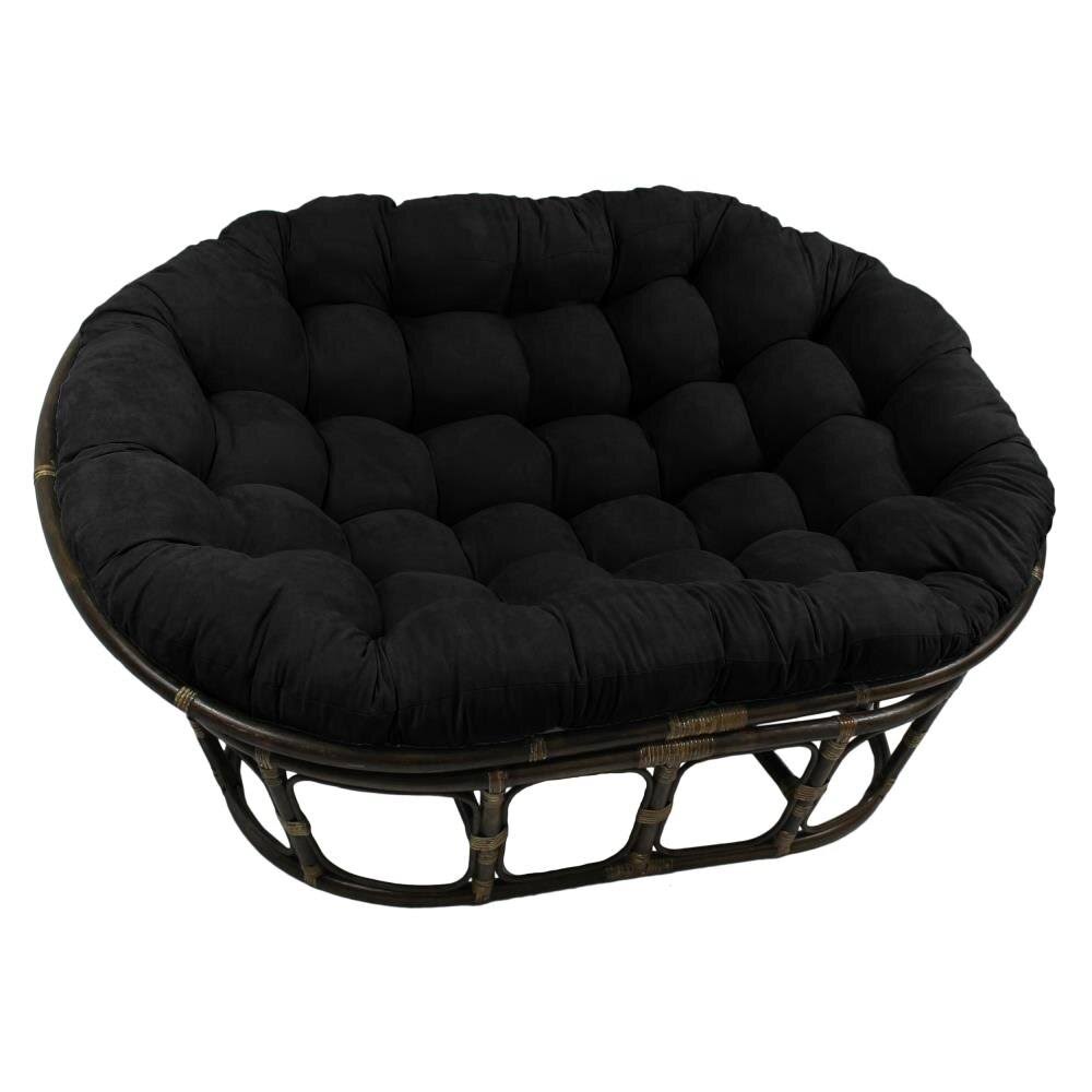 Bay Isle Home Papasan Premium Lounge Chair CUSHION; Black - Product image 1
