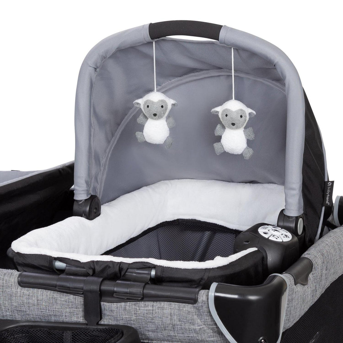 Baby Trend Simply Smart Nursery Center Playard with Bassinet and Travel Bag - Whisper Grey - Product image 6