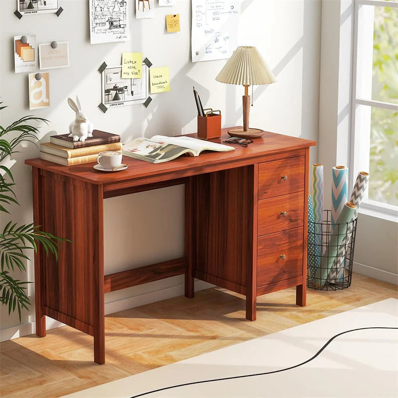 Computer Desk with 3 Storage Drawers, 48" Modern Home Office Desk with Spacious Desktop - Product image 24
