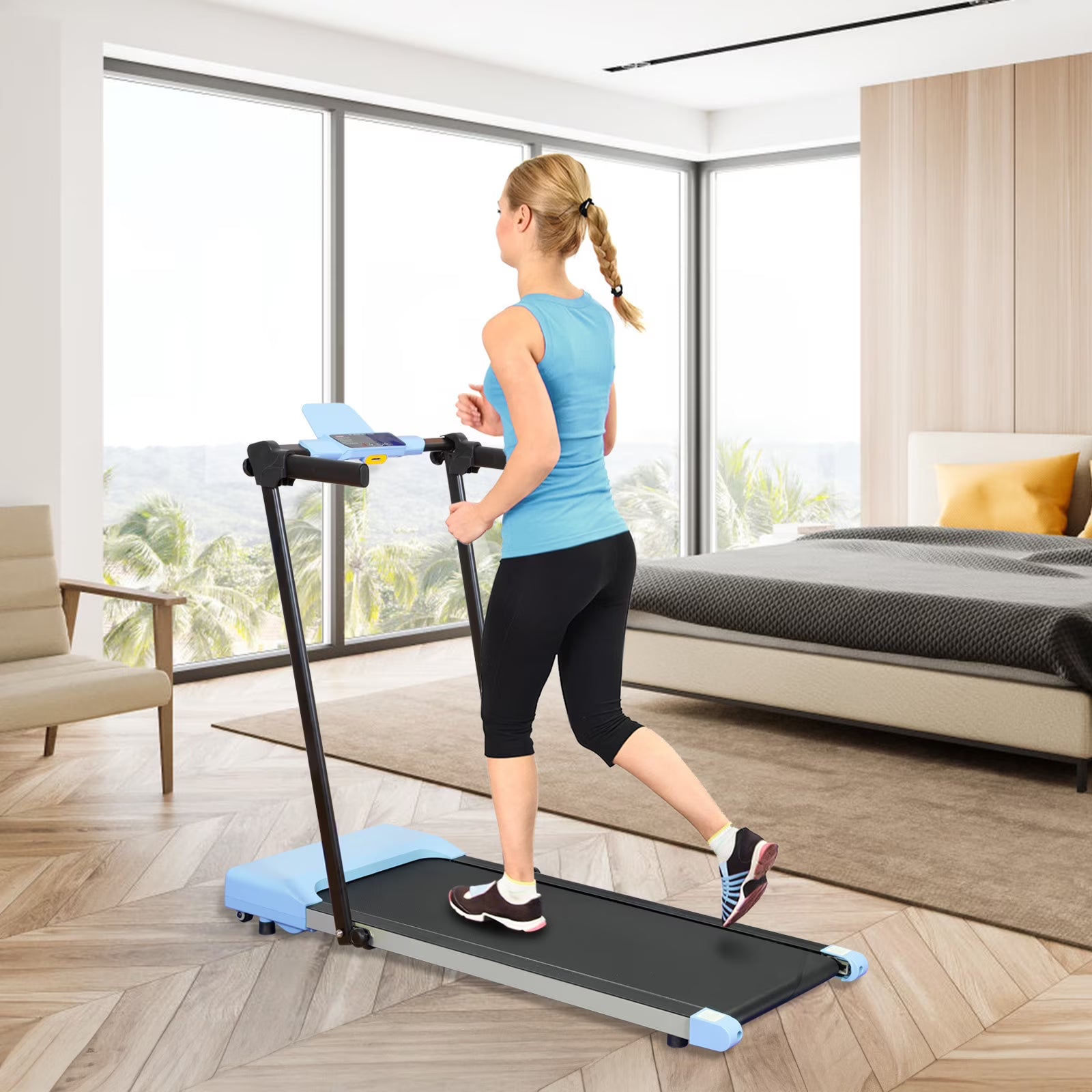 Ambifirner Portable Folding Treadmill, 3.0 HP Foldable Compact Treadmill for Home Office with 300 lb - Product image 5