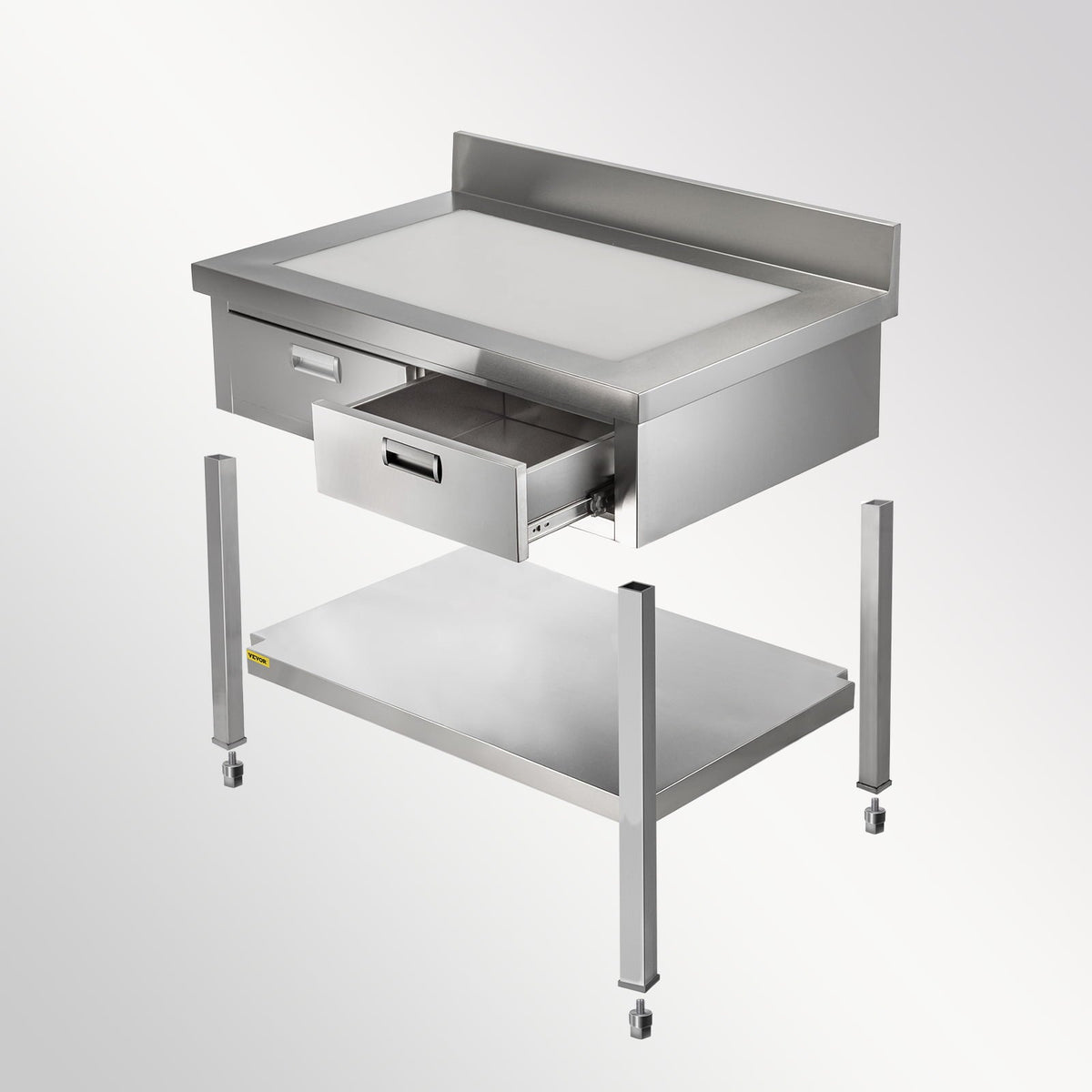 Commercial Work Table Workstation 24 x 42 Inches Commercial Food Prep Work Table with 2 Drawers - Product image 8