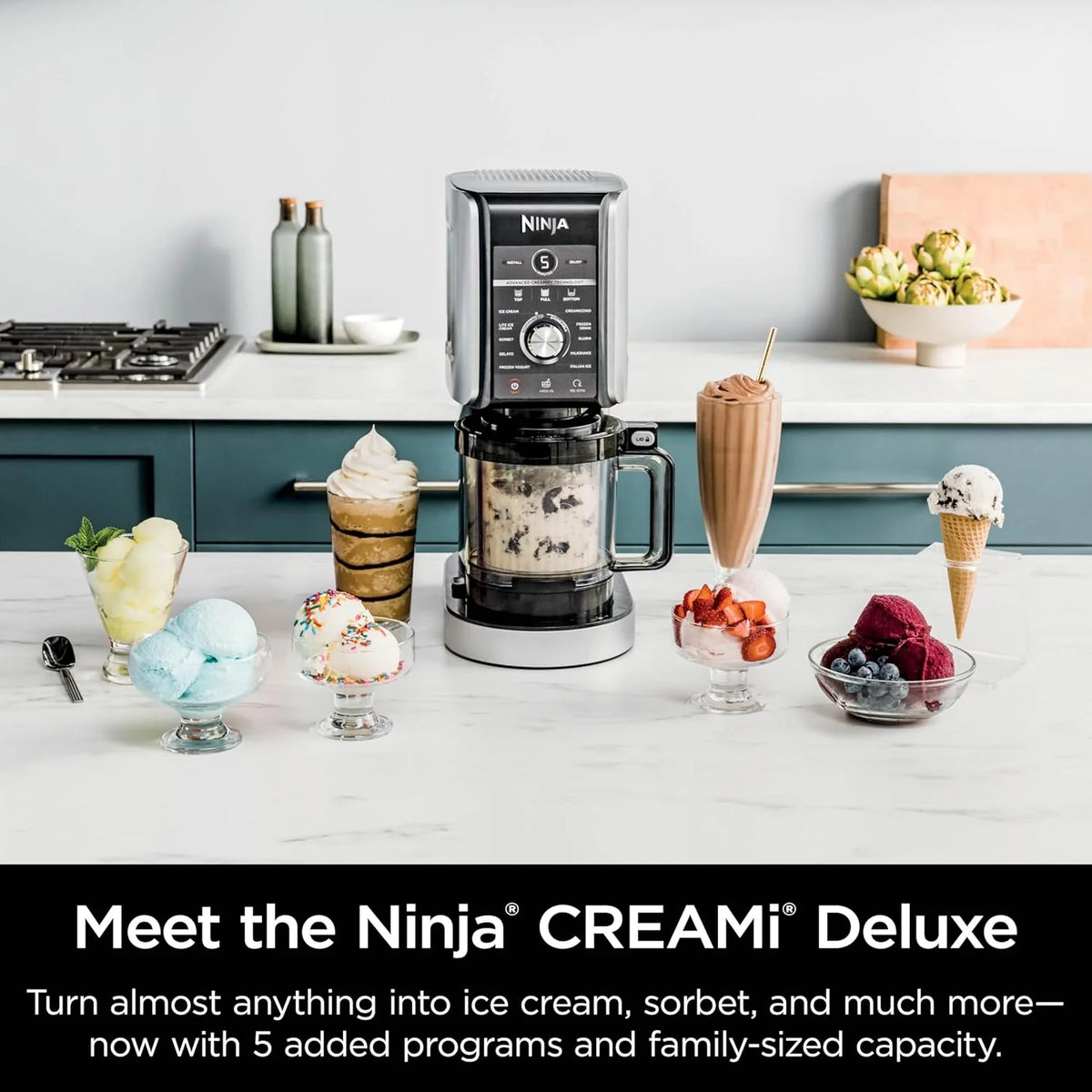 Ninja CREAMi Deluxe NC501EU Ice Cream and Frozen Drink Maker