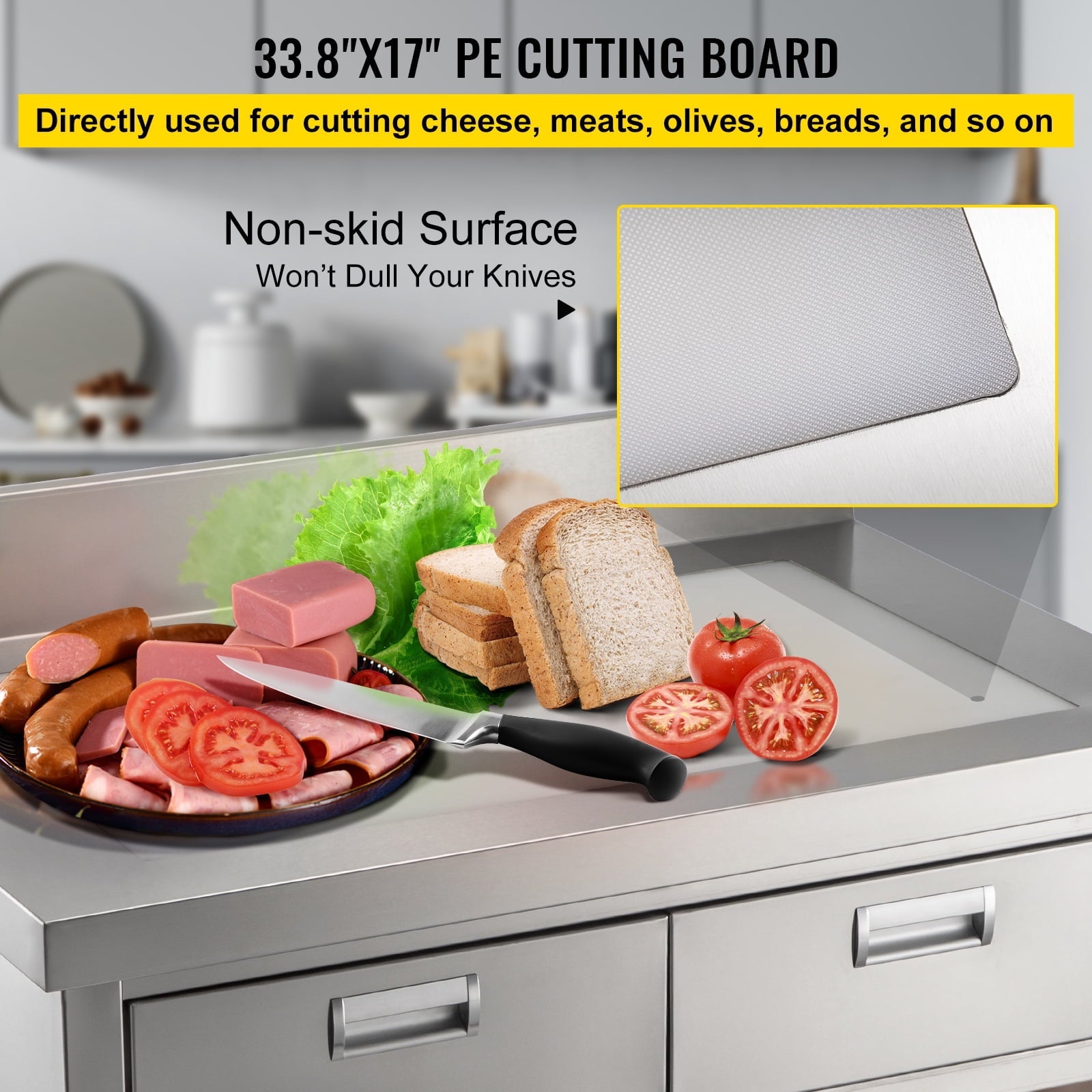 Commercial Work Table Workstation 24 x 42 Inches Commercial Food Prep Work Table with 2 Drawers - Product image 3