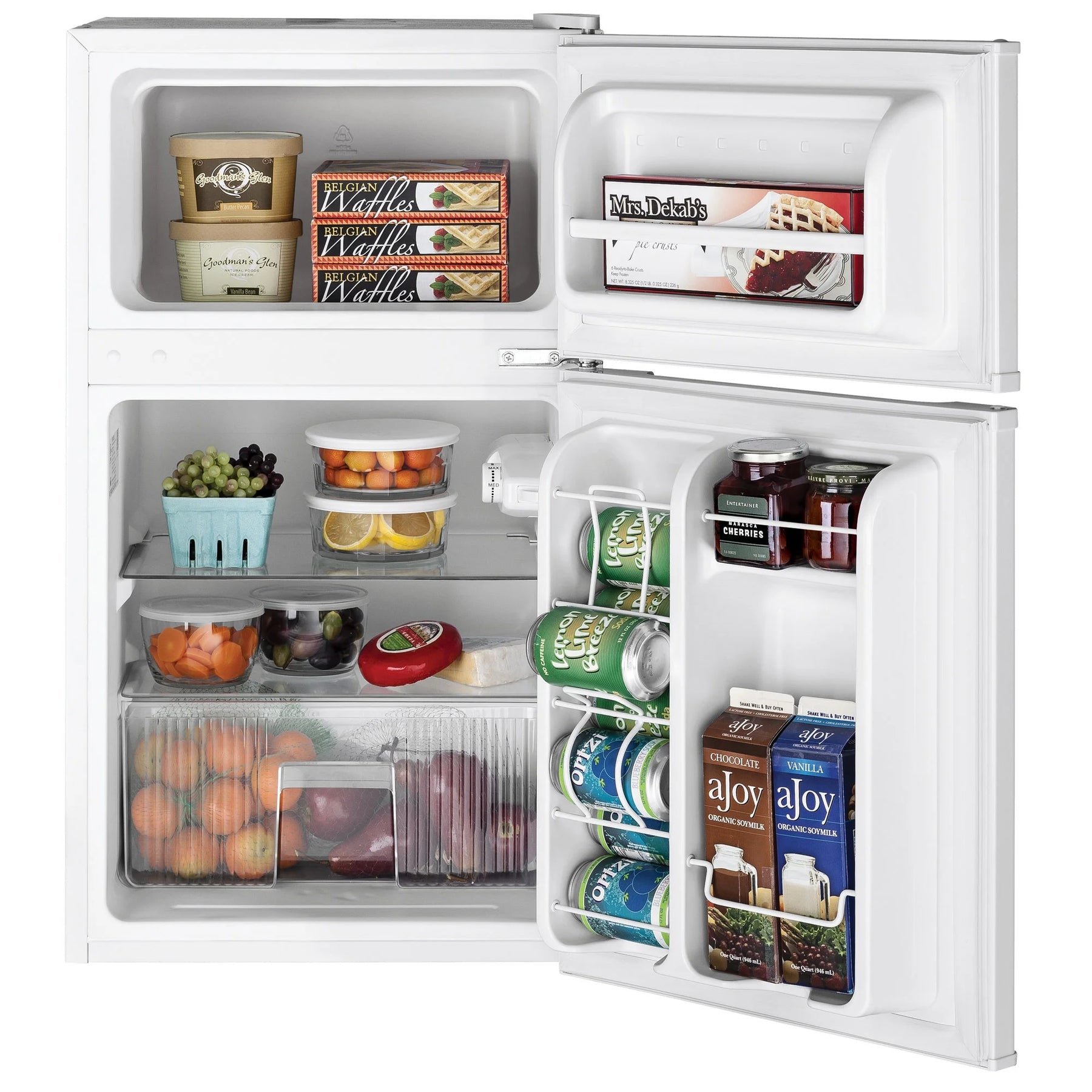 GE Appliances 3.1 Cu. Ft. Freestanding Double Door Compact Refrigerator, Steel - Product image 7