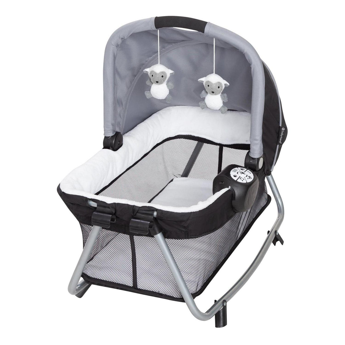 Baby Trend Simply Smart Nursery Center Playard with Bassinet and Travel Bag - Whisper Grey - Product image 3