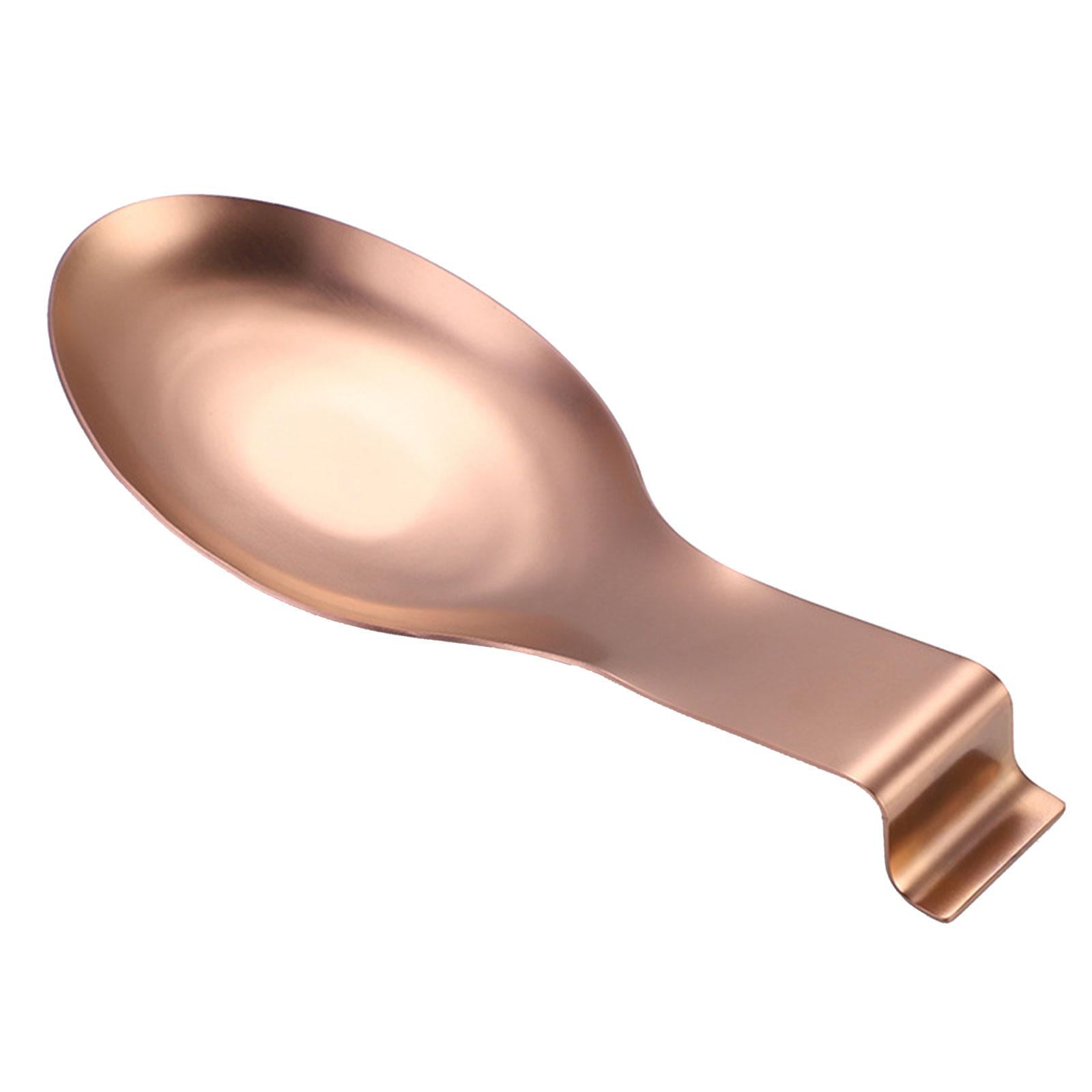 Holder Kitchen Utensils Accs Spoon Rest for Bar Coffee Station Cooking Rose Gold - Product image 5