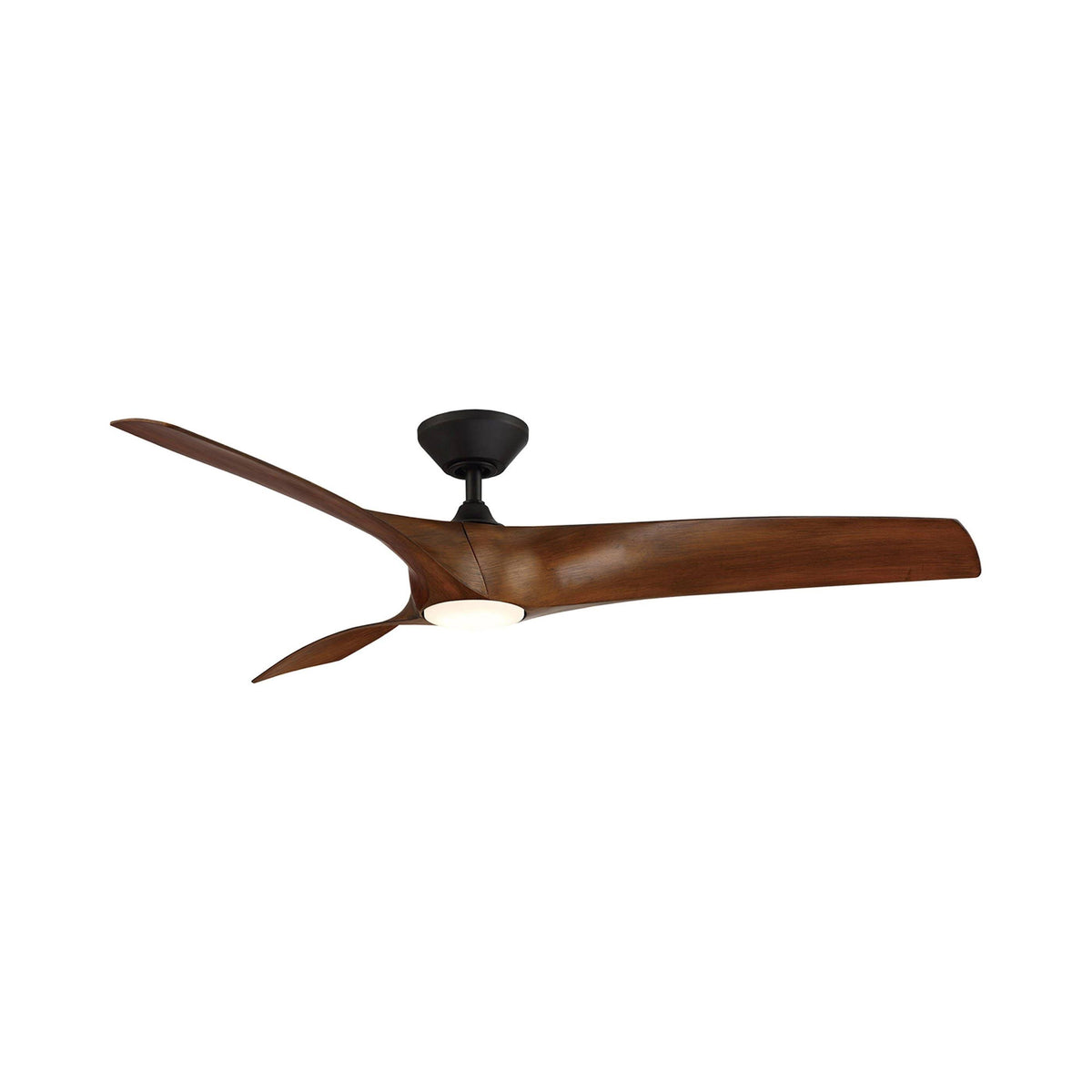 Modern Forms Zephyr Ceiling Fan - 62" (Matte Black/Distressed Koa) - Product image 1