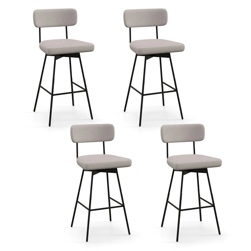 Swivel Bar Stools Set of 2, 29" Upholstered Bar Height Chairs with Back - Product image 9