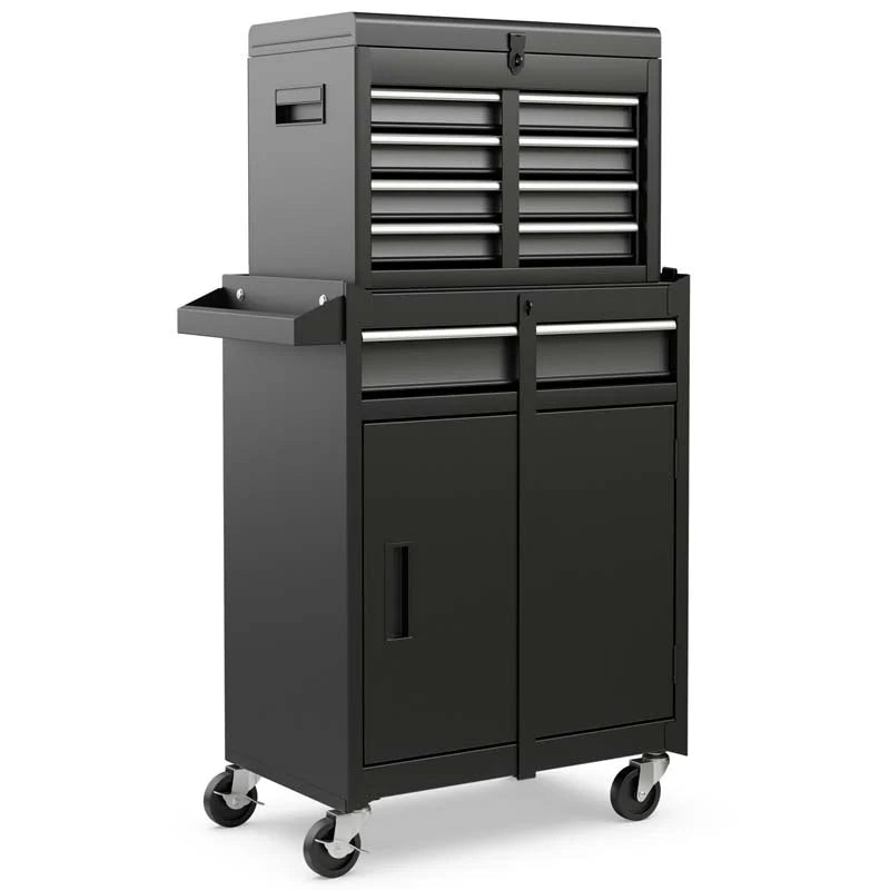 2-in-1 Rolling Tool Chest, 5-Drawer Tool Storage Cabinet with Wheels, Adjustable Shelf - Product image 55