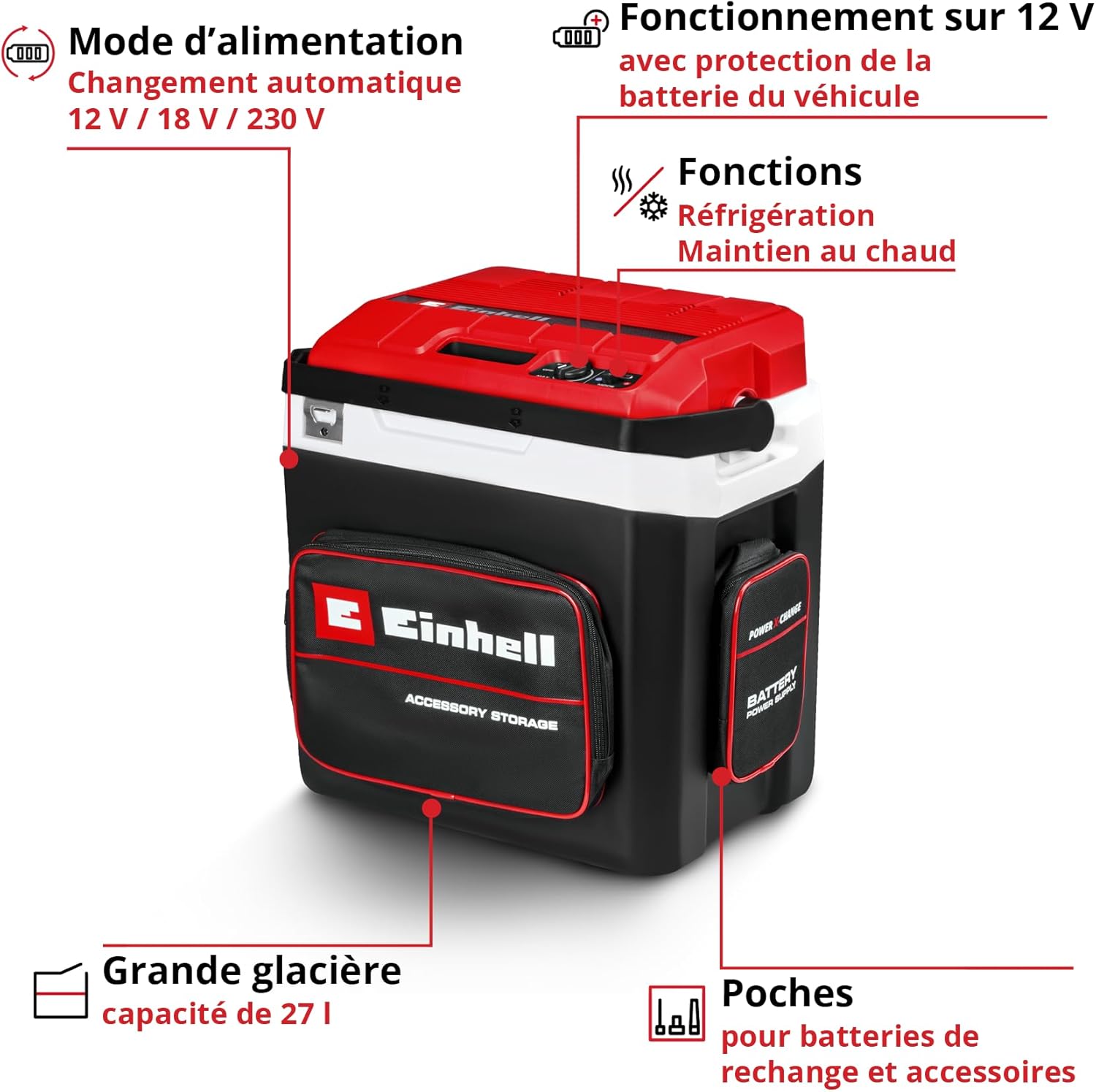 Einhell Portable Cordless Cooler TE-COL 18/27 Li-Solo Power
