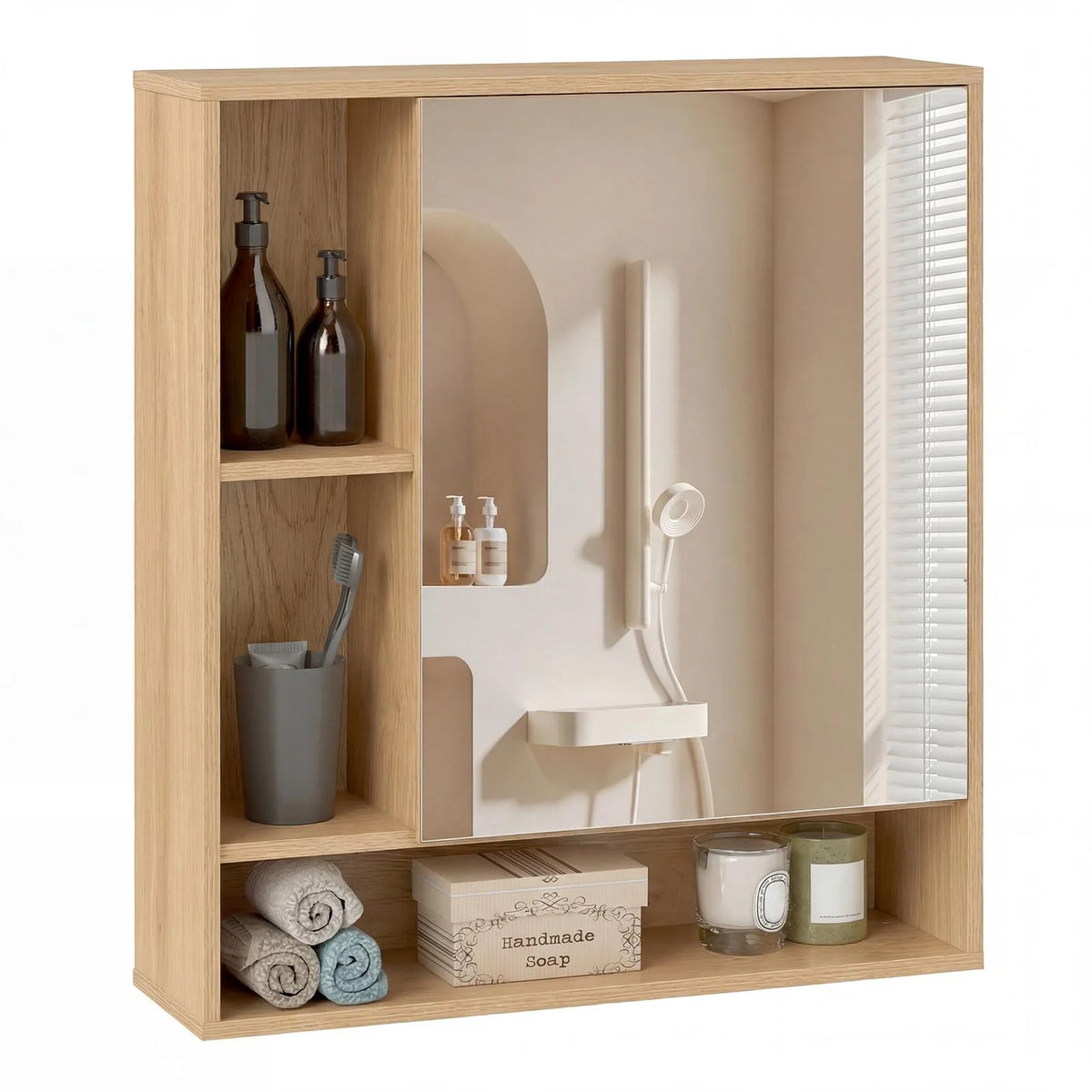 Tangkula Bathroom Cabinet with Mirror for Living Room - Product image 1