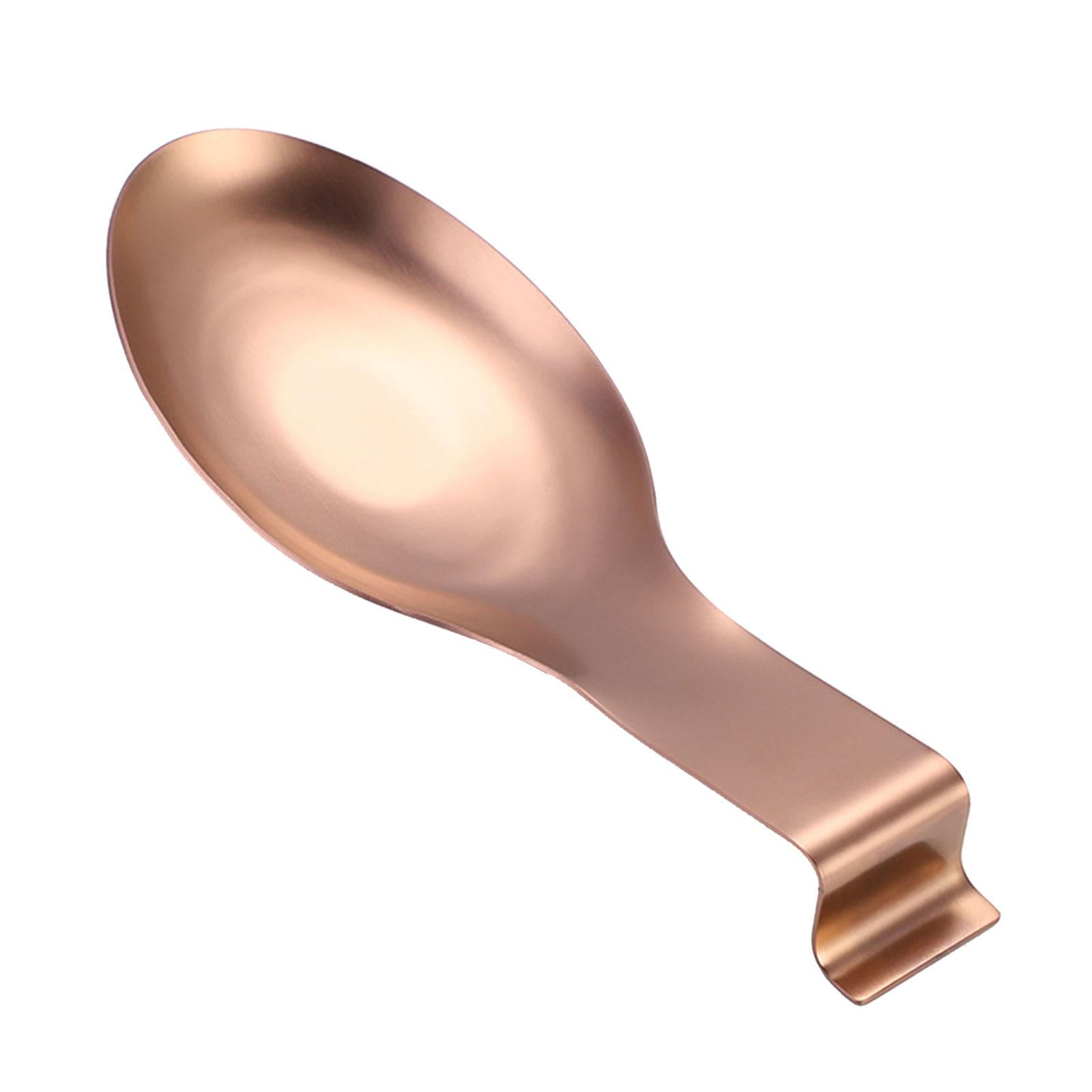 Holder Kitchen Utensils Accs Spoon Rest for Bar Coffee Station Cooking Rose Gold - Product image 1