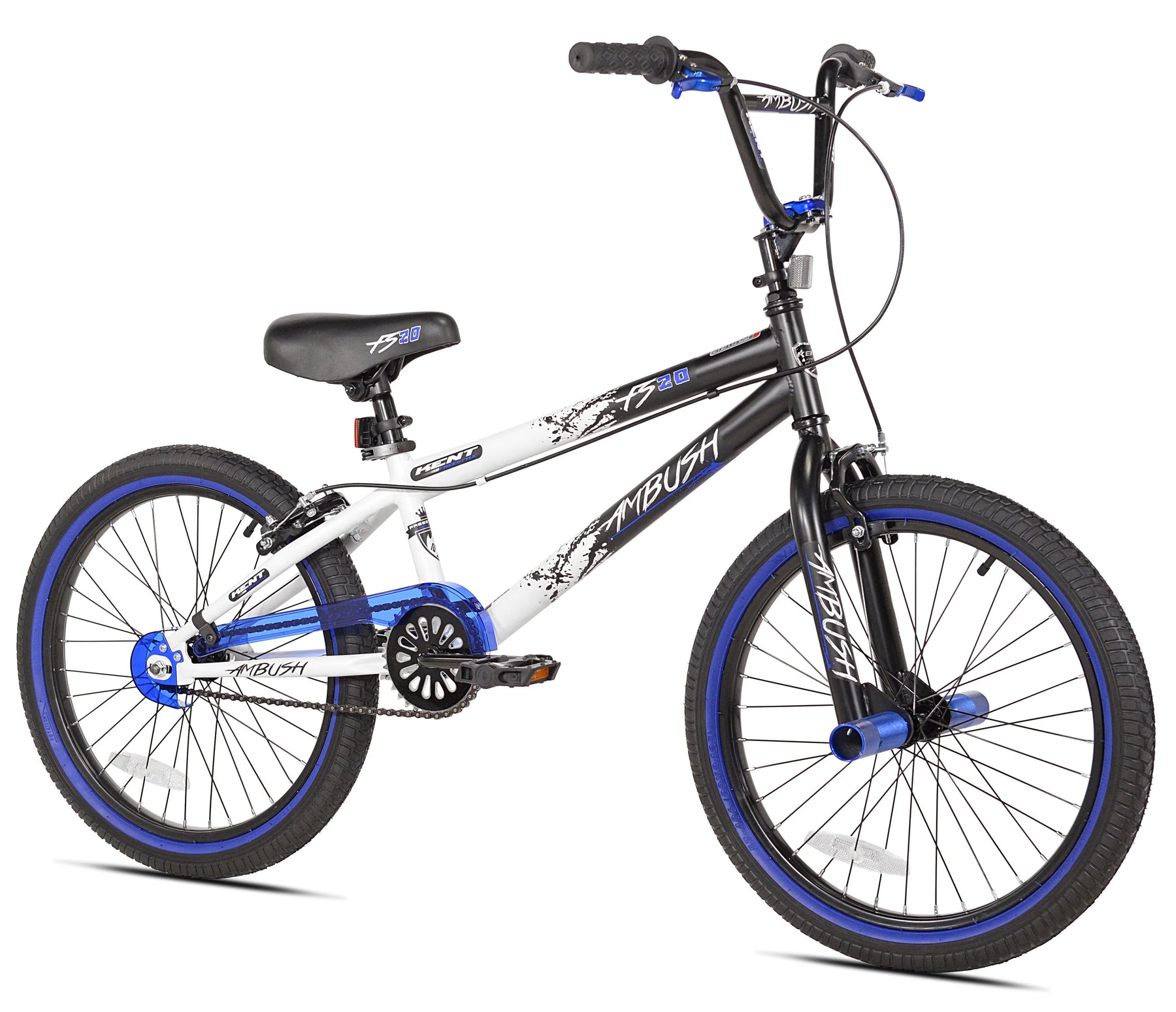 Kent Bicycles 20" Boy'S Ambush BMX Child Bike, Black/Blue - Product image 1