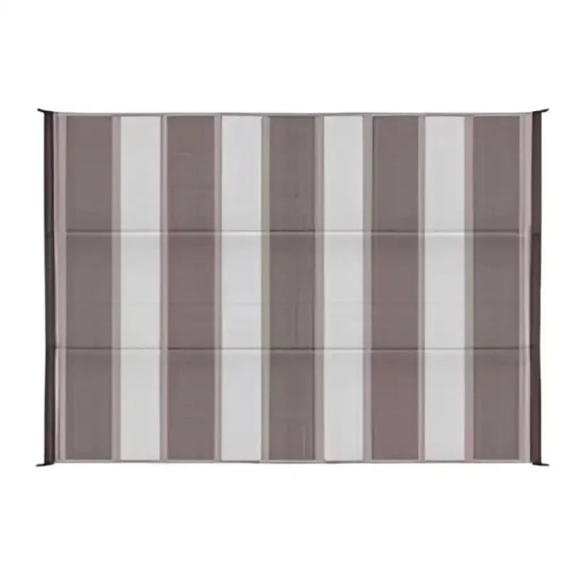 Camco Outdoor Mat 6' x 9' Charcoal Stripe 42873