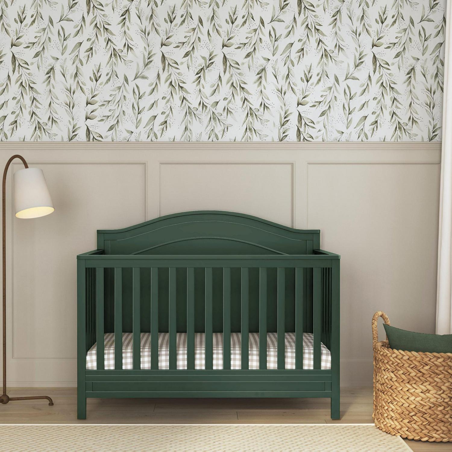 Davinci Charlie 4 - in - 1 Convertible Crib. Greenguard Gold Certified. Forest Green - Product image 2