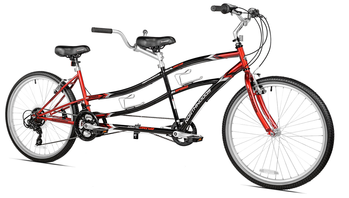 26" Northwoods 21 - Speed Dual Drive Tandem Adult'S Bike, Red/Black - Product image 1