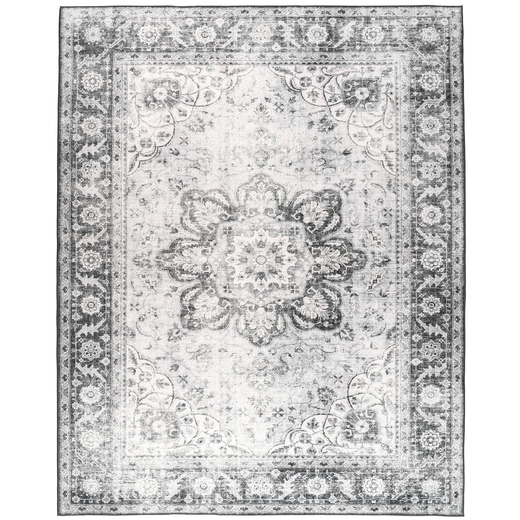 ReaLife Boho Area Rug - Machine Washable-Stain Resistant, Non-Slip, Kid & Pet Friendly - Recycled fibers - Product image 1