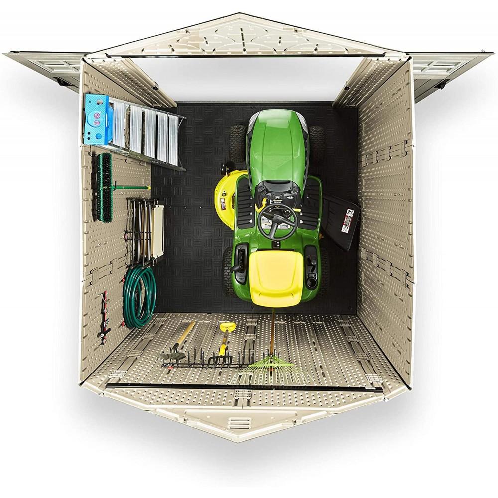 Rubbermaid 77 Ft Durable Weather Resistant Resin Outdoor Garden Storage Shed with Windows and Utility - Product image 8