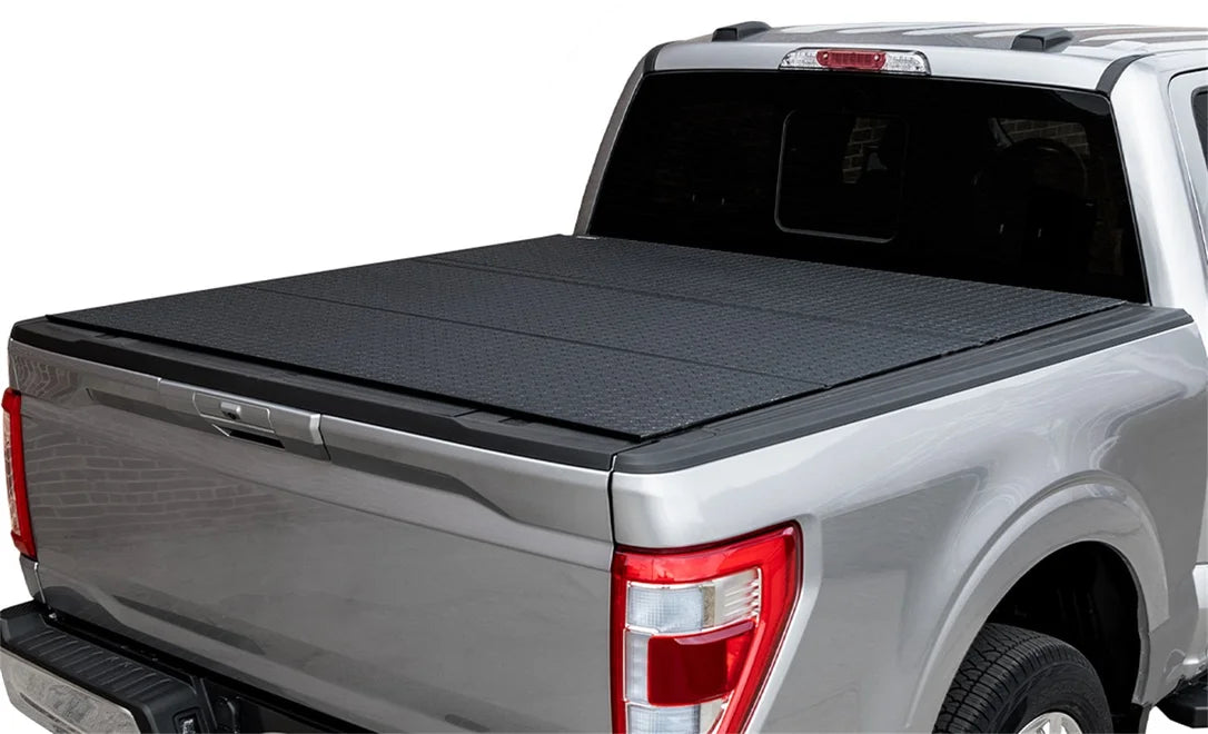 Access B0010049 - LOMAX Pro Series Tri-Fold Cover 17-19 Ford Super Duty F-250 6ft 8in Bed Blk Diamond Mist