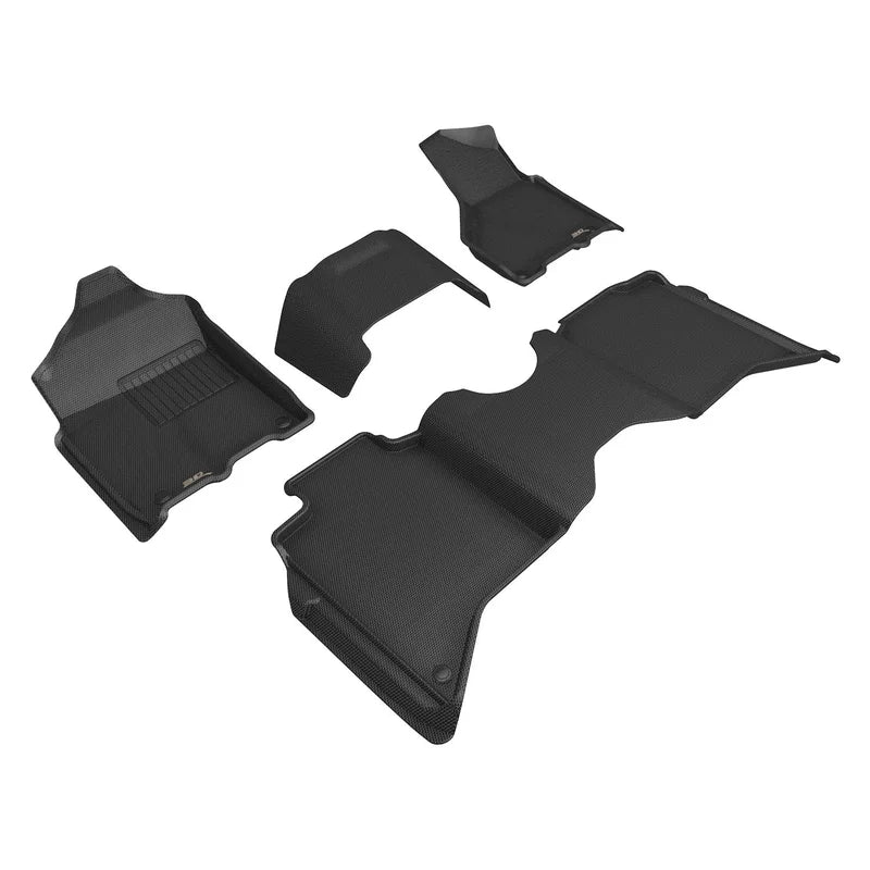 3D MAXpider L1DG03601509 - 19-24 Dodge RAM 2500 Crew Cab w Bench Seats All Weather Floor Liner - Kagu Black R1 & R2